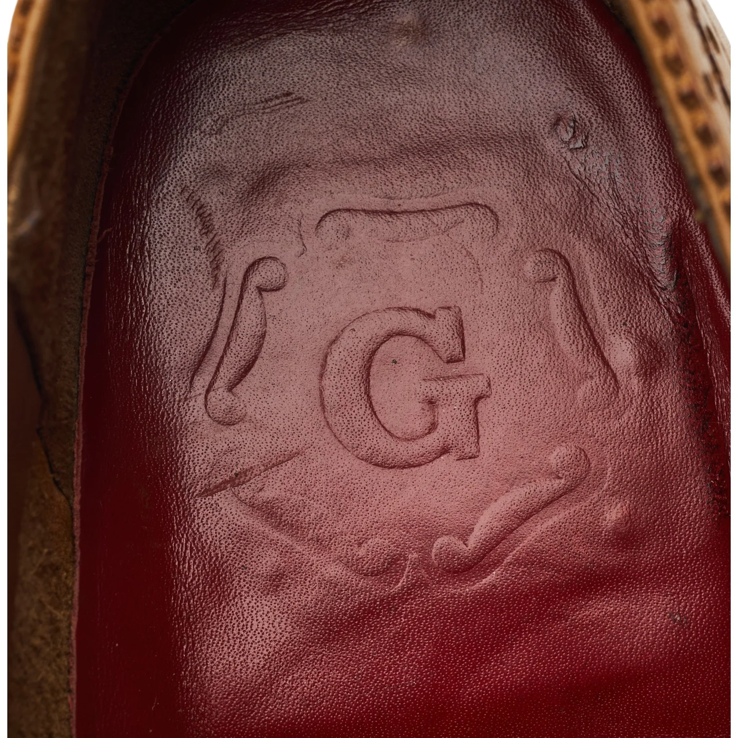 'Tom' Tan Brown Leather Oxford Brogues UK 8.5 F - Image 6