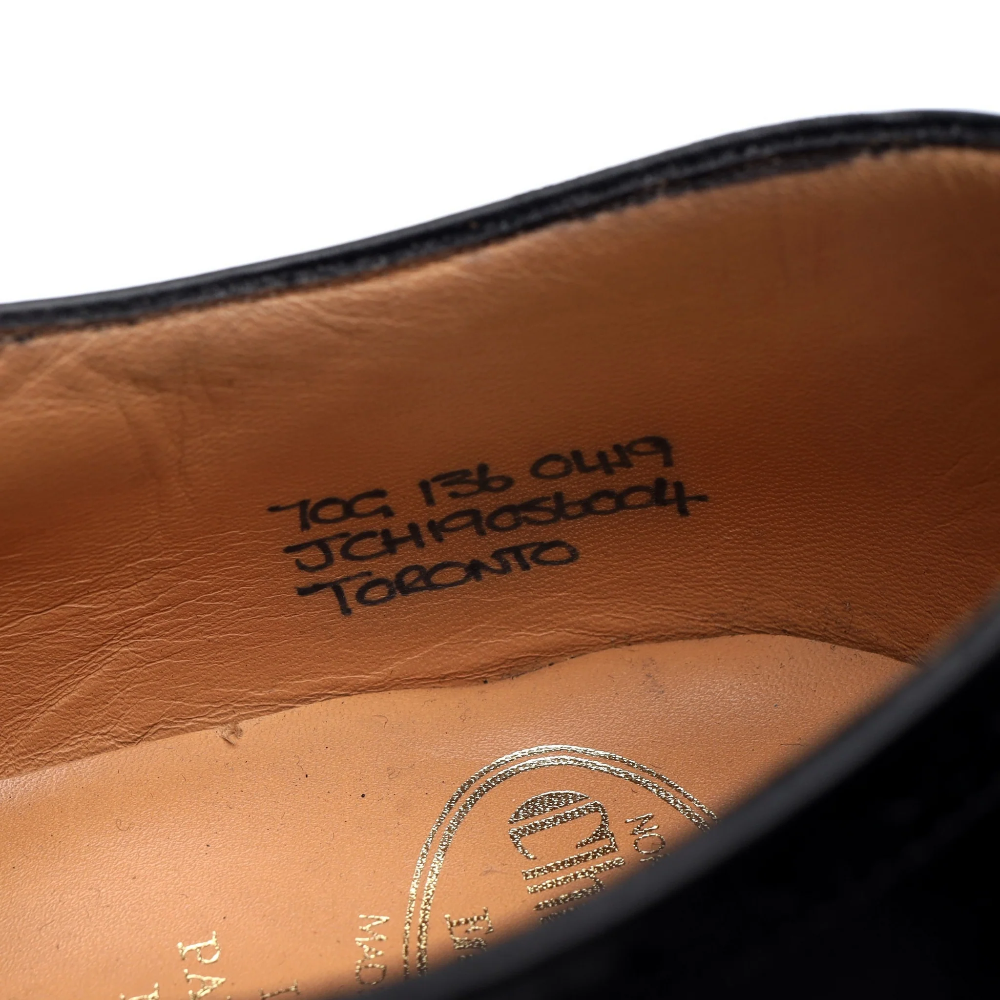 'Toronto' Black Leather Oxford Brogues UK 7 G - Image 7