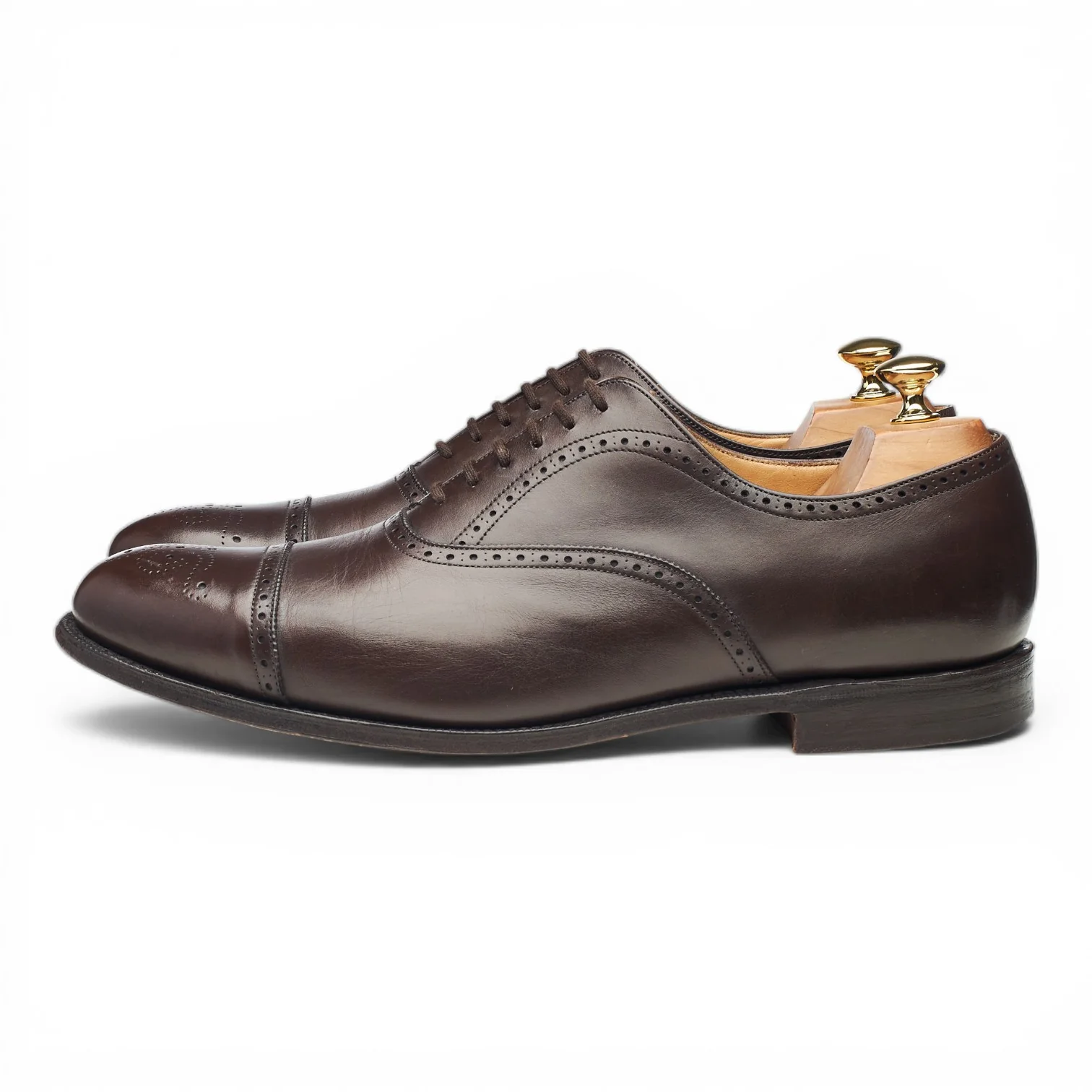 'Toronto' Dark Brown Leather Oxford Brogues UK 9.5 G - Image 3