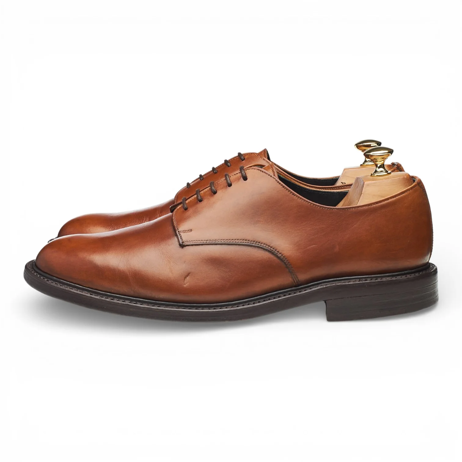 'Tough Times' Brown Leather Derby UK 10 F - Image 3