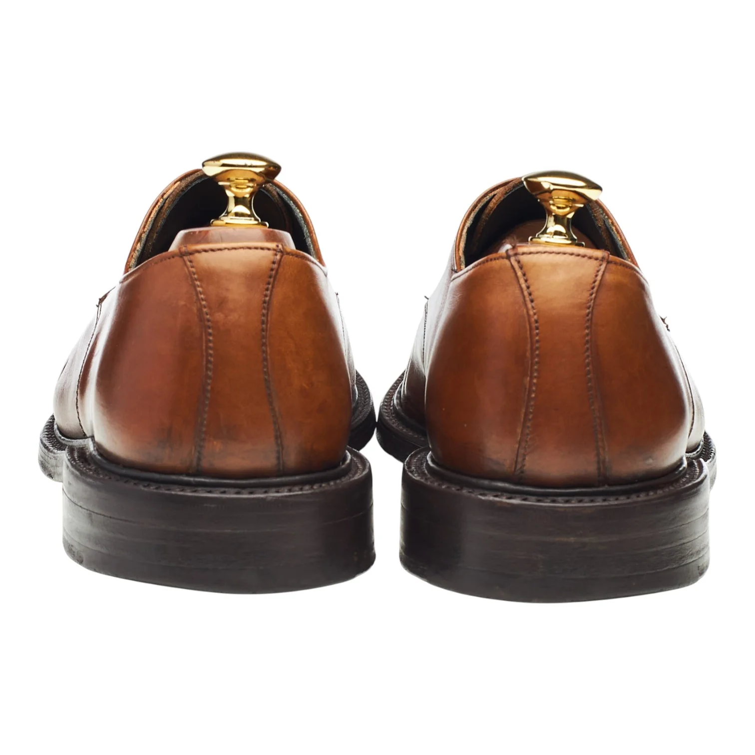'Tough Times' Brown Leather Derby UK 10 F - Image 4