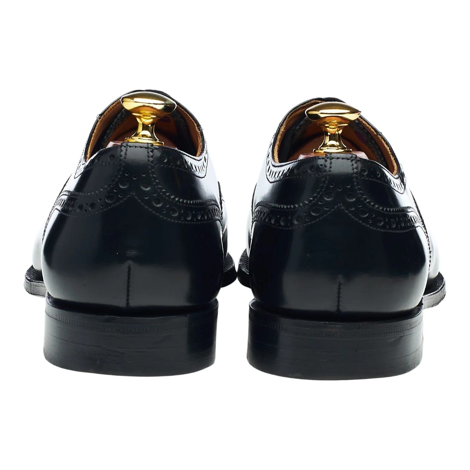'Trent' Black Leather Oxford Brogues UK 8 G - Image 4