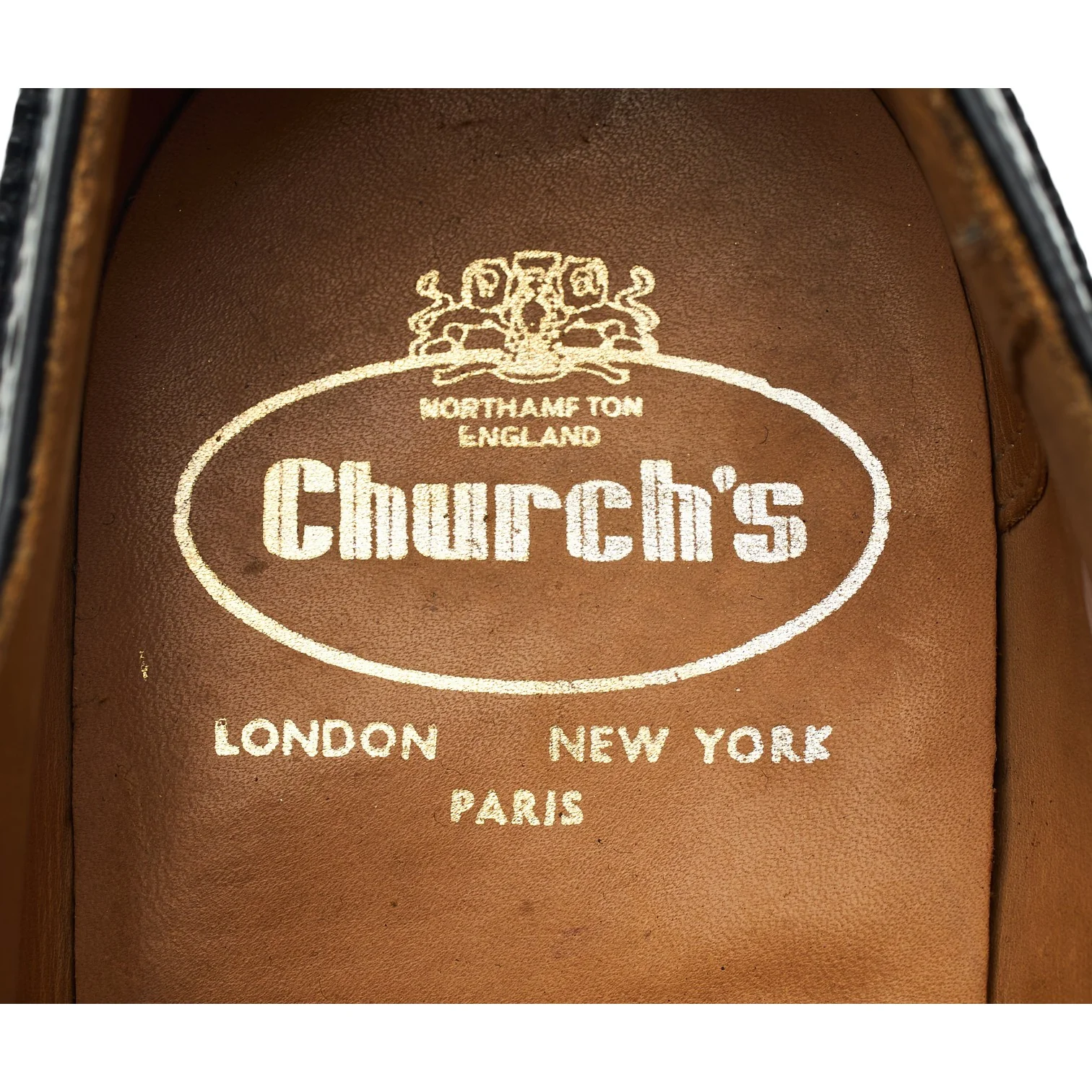 'Trent' Black Leather Oxford Brogues UK 8 G - Image 6
