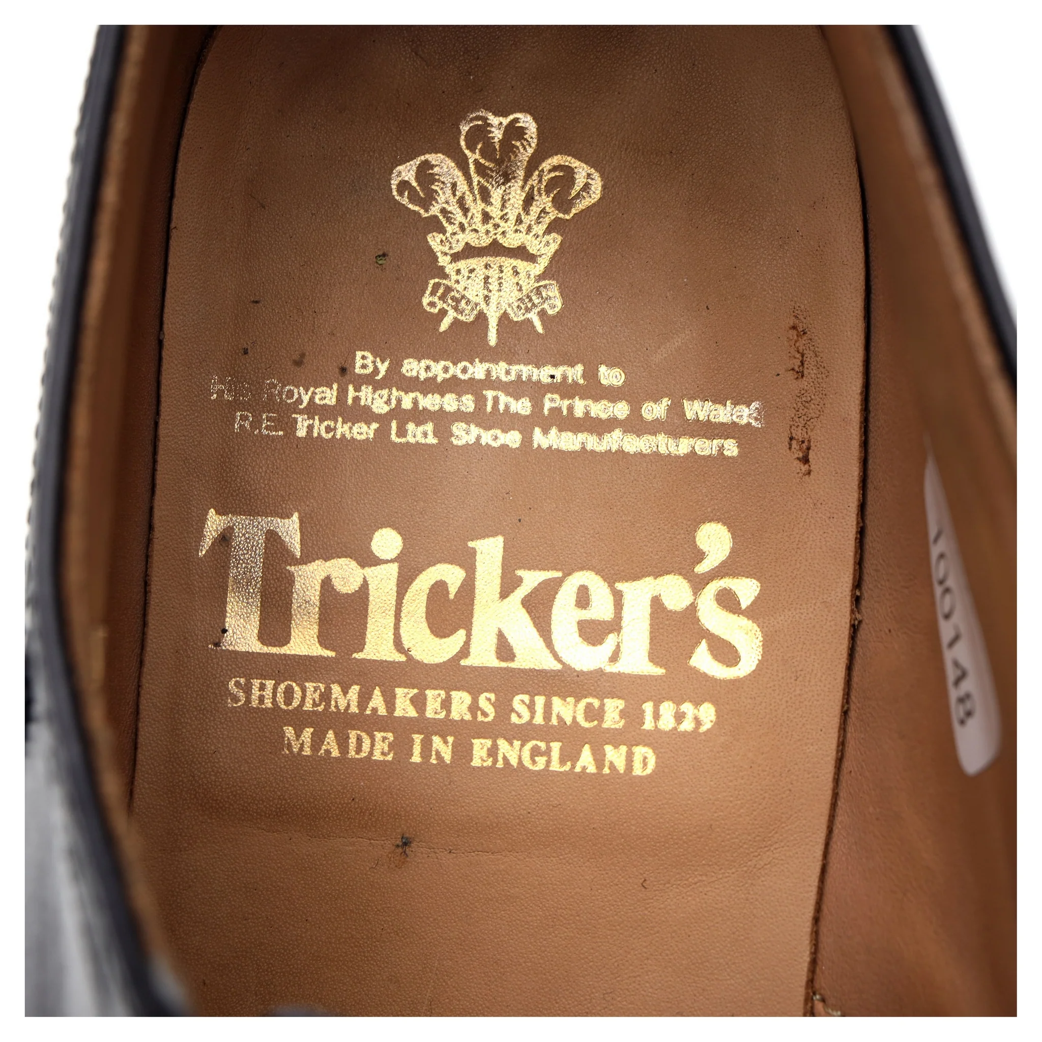 'Trenton' Black Museum Leather Oxford UK 6.5 - Image 6