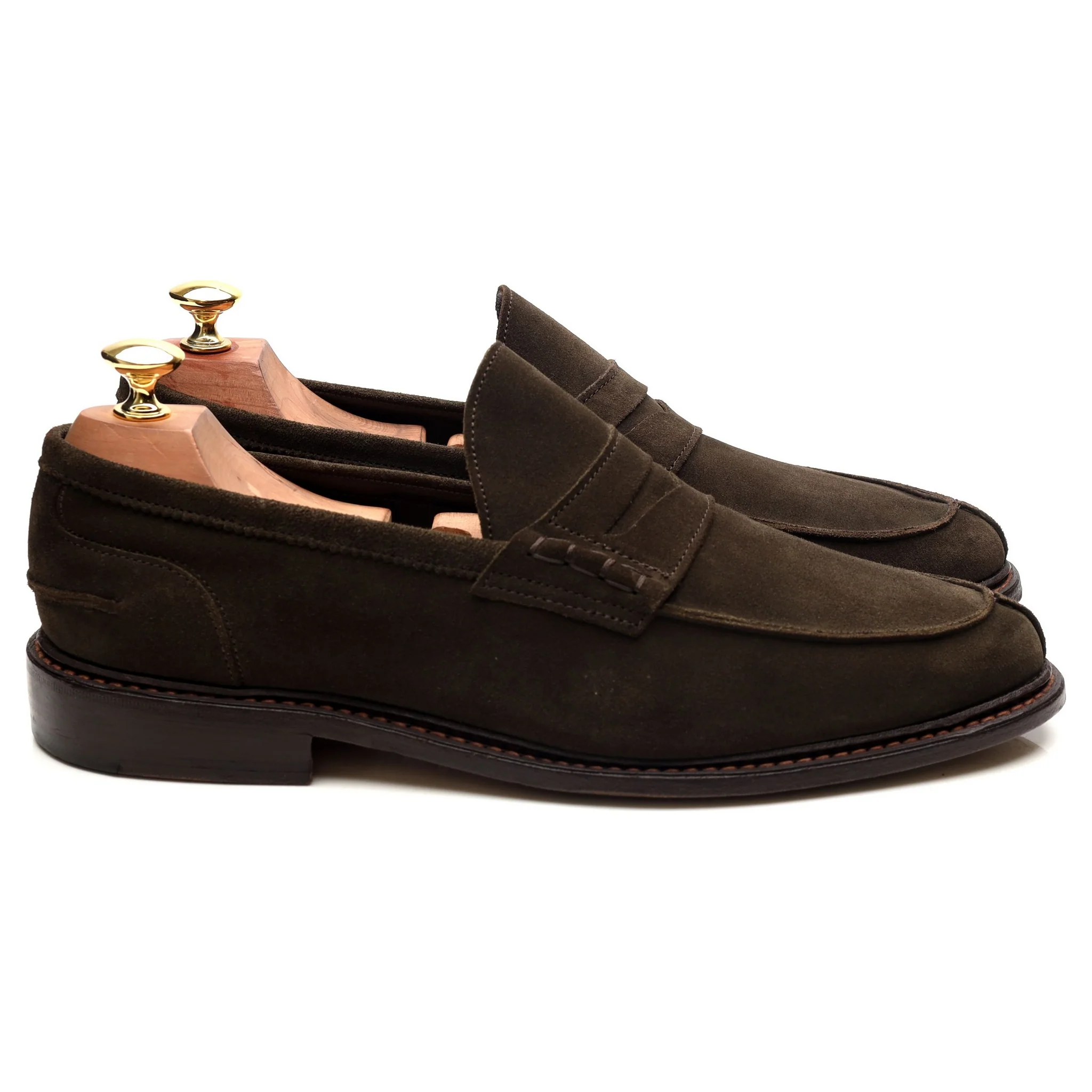 'Adam' Green Suede Loafers UK 9 - Image 6