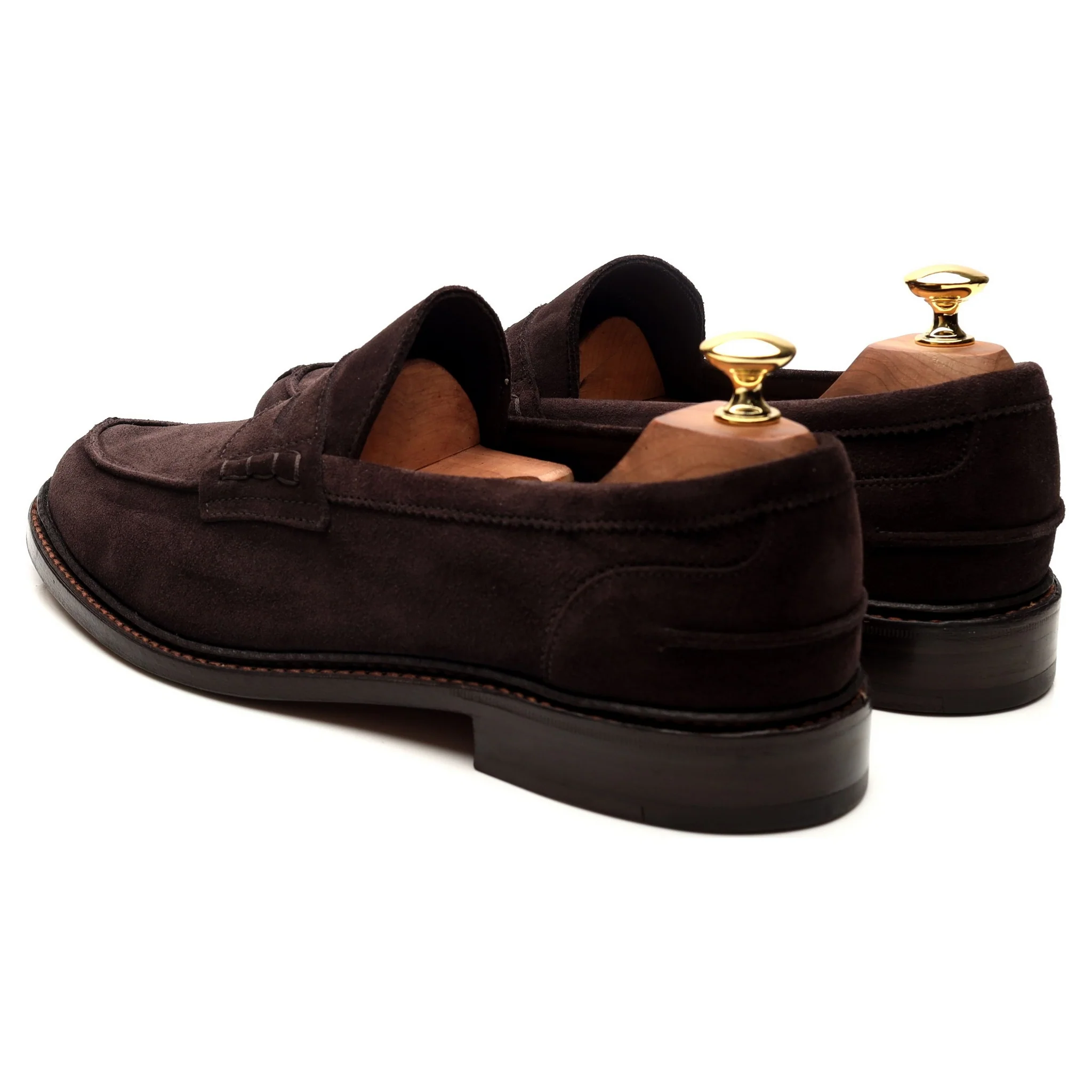 'Adam' Dark Brown Suede Loafers UK 9 - Image 3
