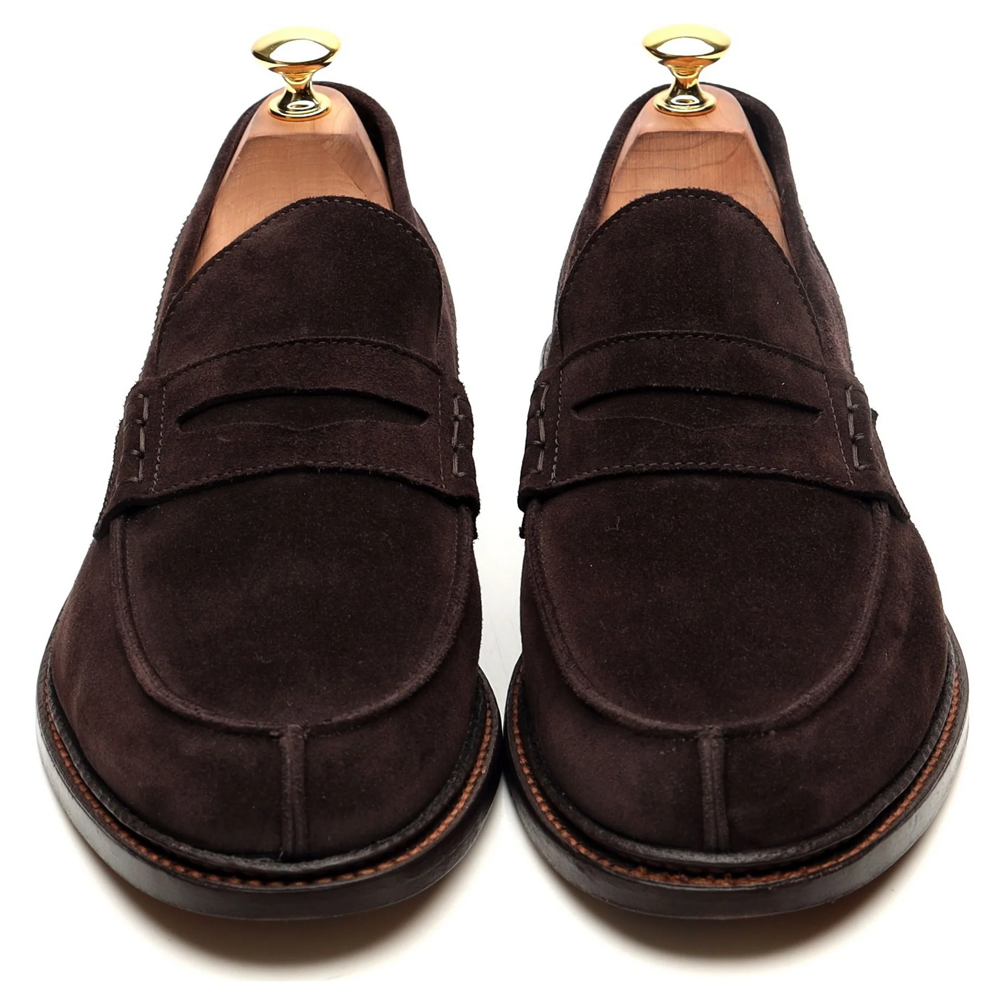 'Adam' Dark Brown Suede Loafers UK 9 - Image 9