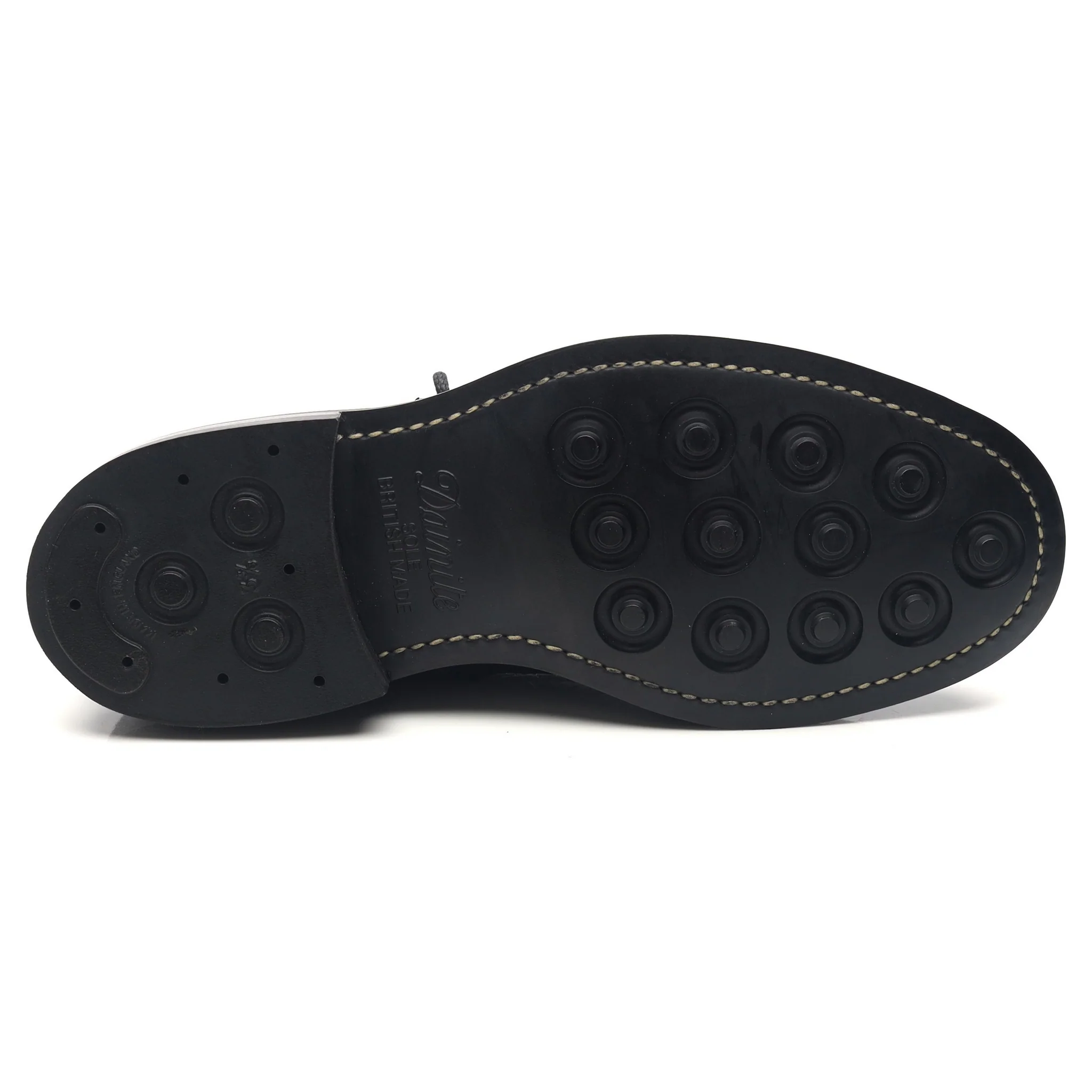 'Adstone' Black Leather Brogue Boots UK 6.5 - Image 11