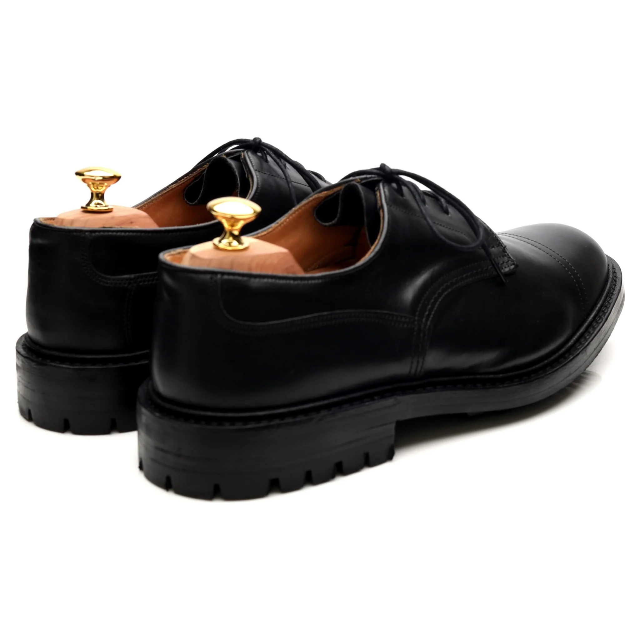 'Matlock' Black Leather Derby UK 10.5 - Image 5
