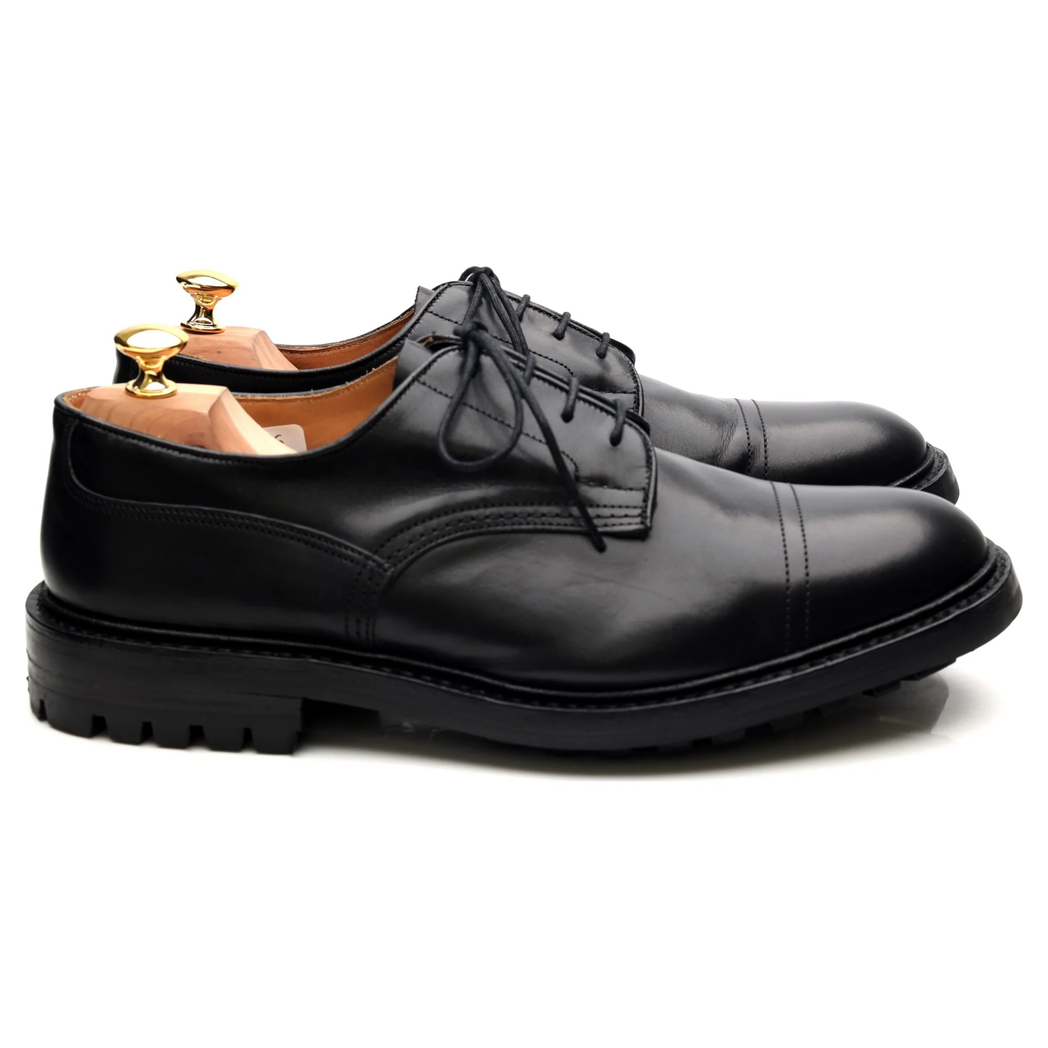 'Matlock' Black Leather Derby UK 10.5 - Image 6