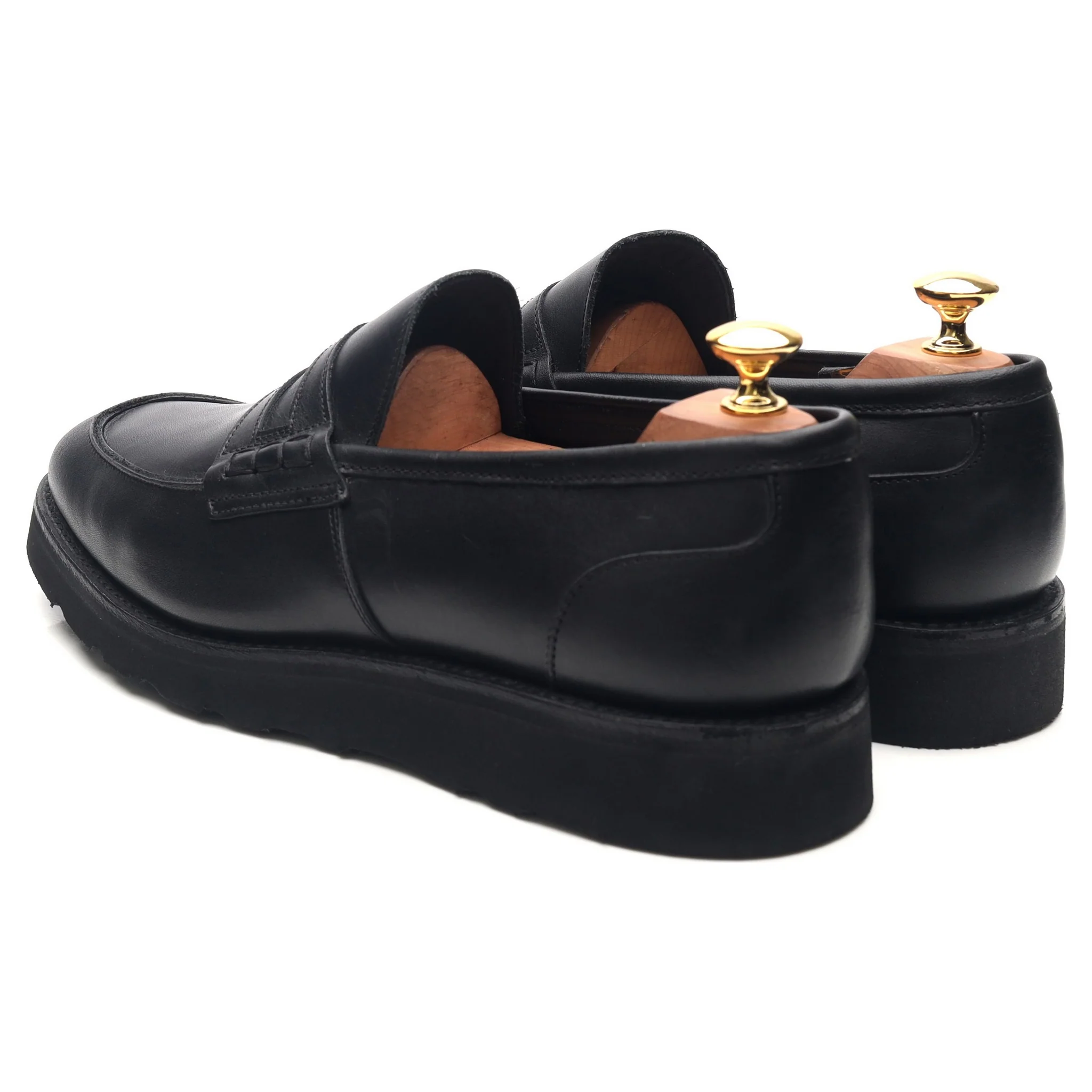 Studio Nicholson Black Leather Loafers UK 9 - Image 3