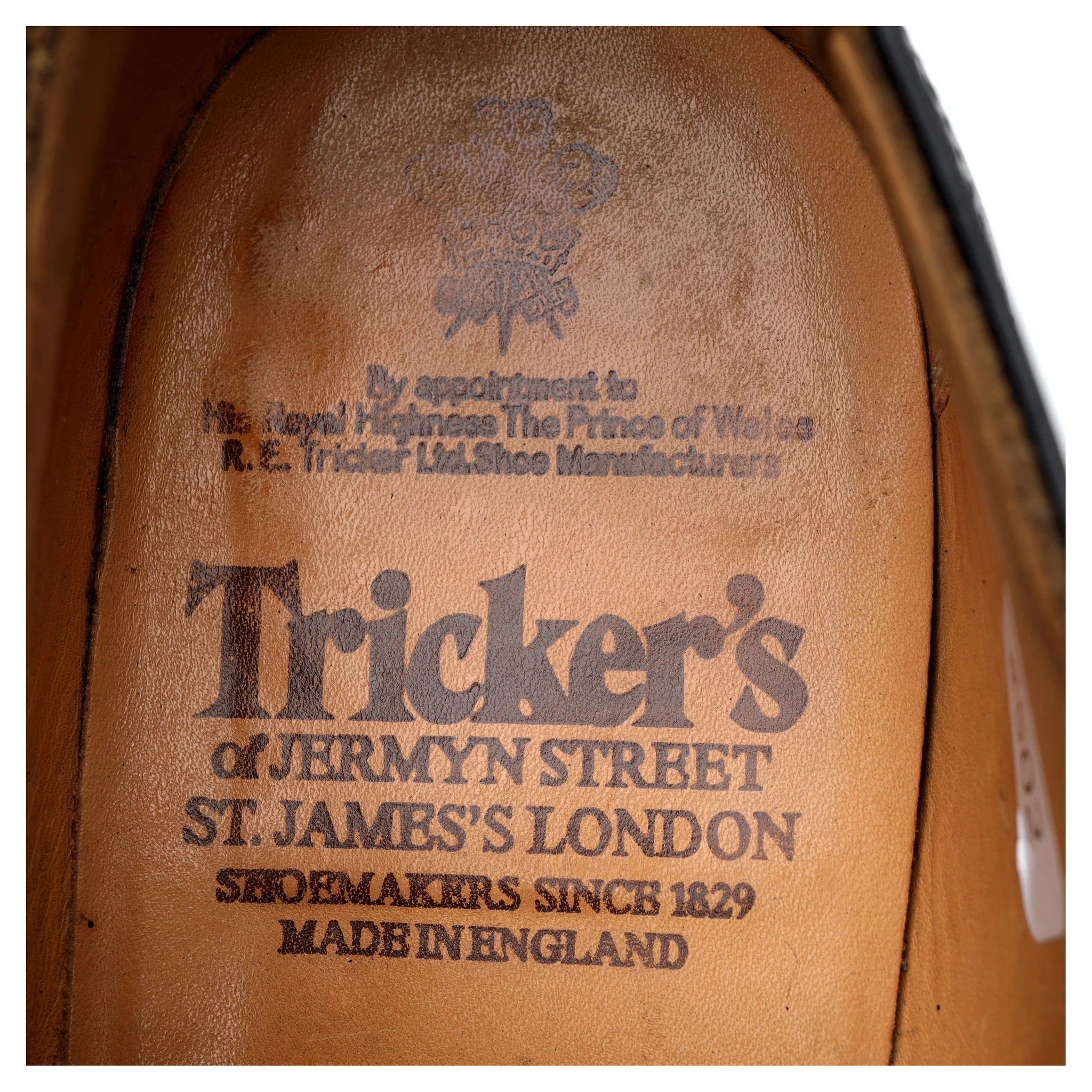 Black Leather Brogues UK 10 - Image 12