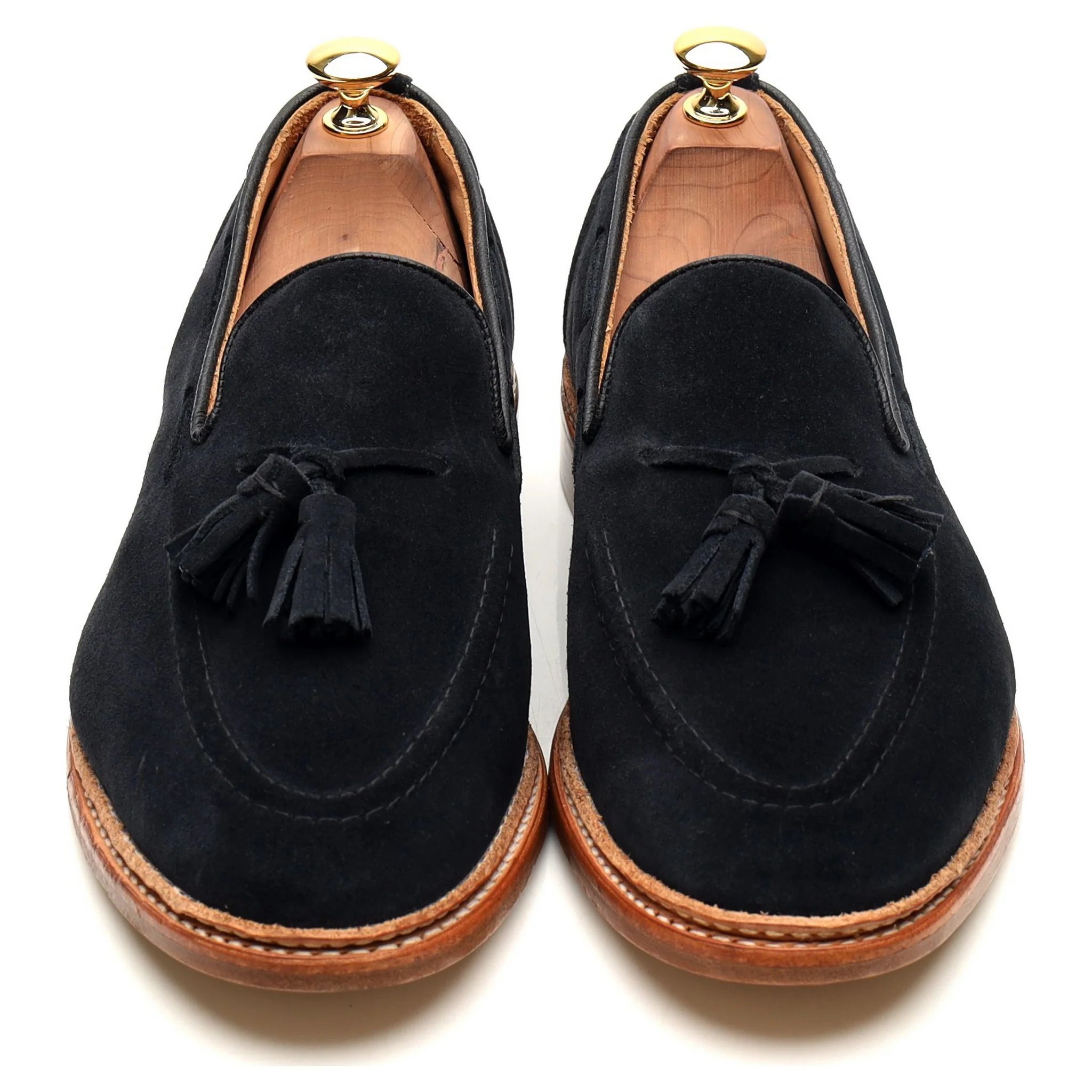 'Elton' Light Black Suede Tassel Loafers UK 9 - Image 9