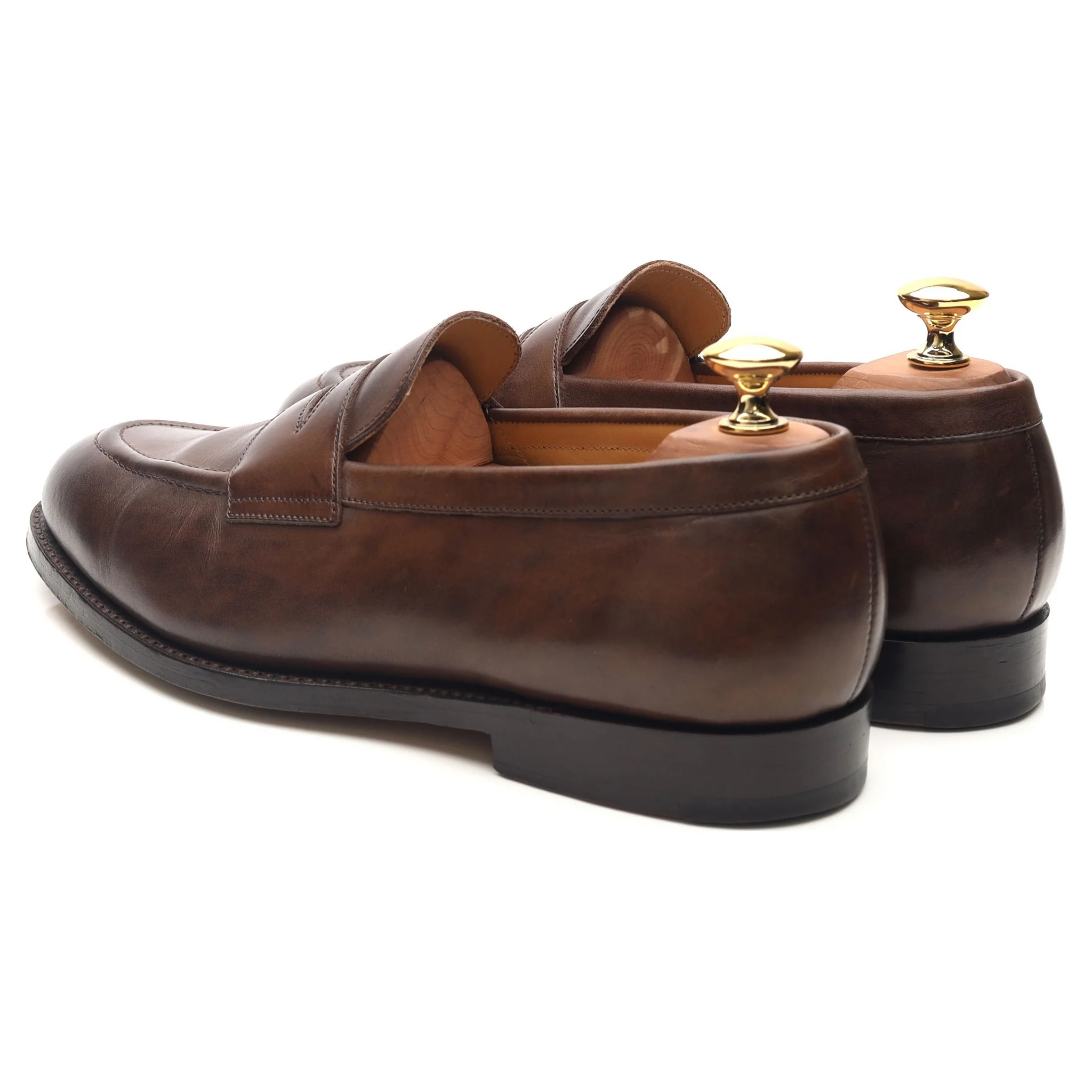 'Harvard' Dark Brown Leather Loafers UK 6.5 - Image 3