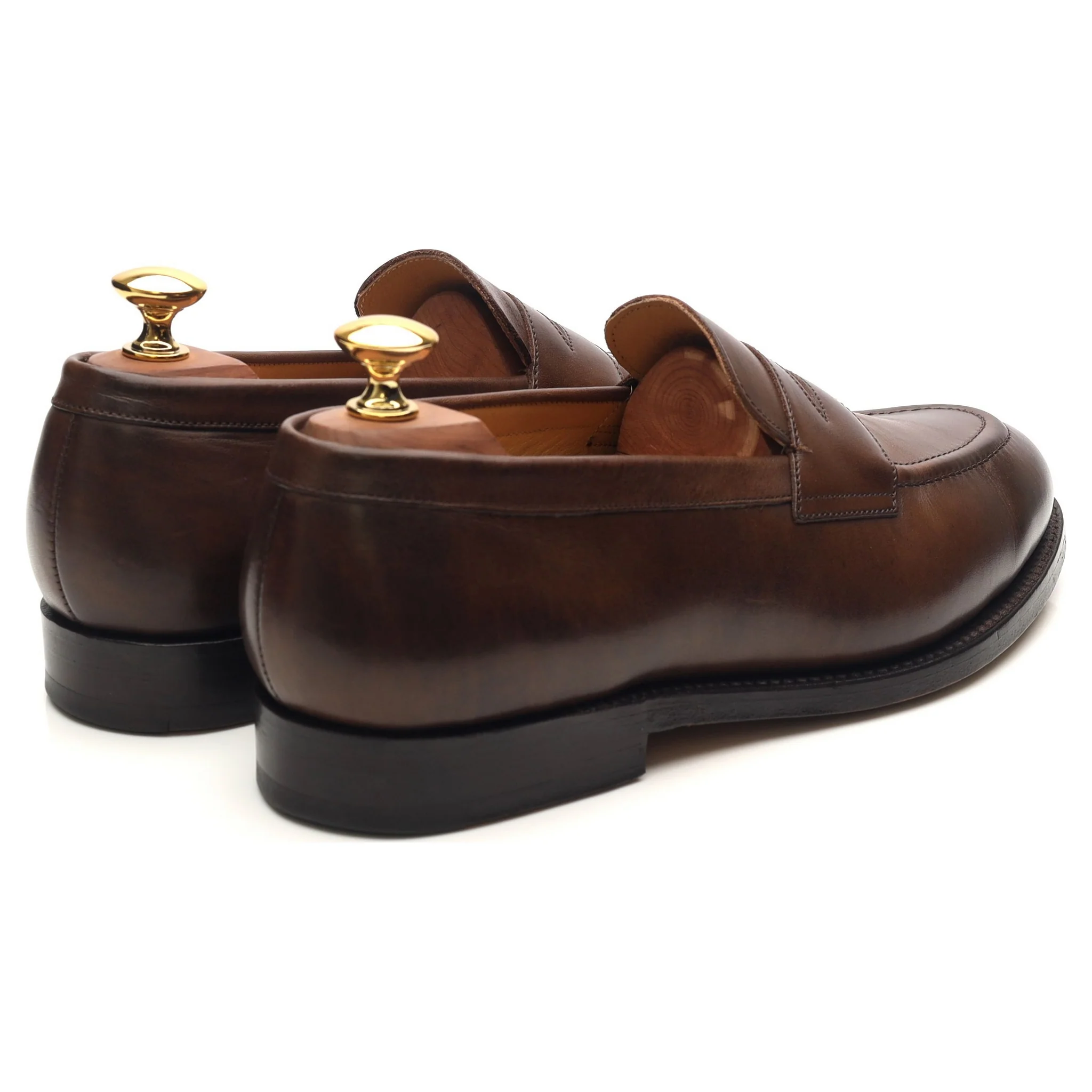 'Harvard' Dark Brown Leather Loafers UK 6.5 - Image 5