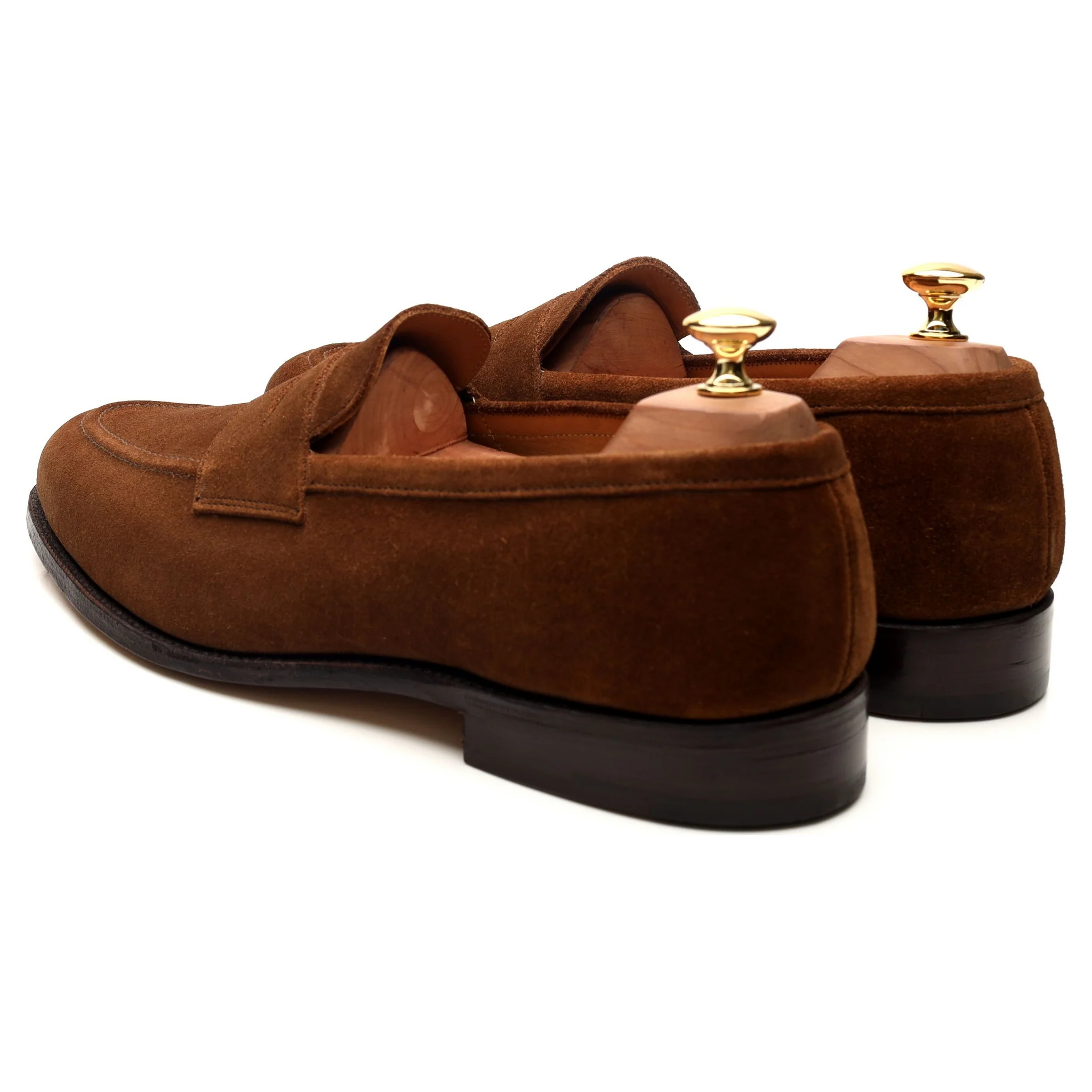 'Harvard' Tan Brown Suede Loafers UK 10.5 - Image 3