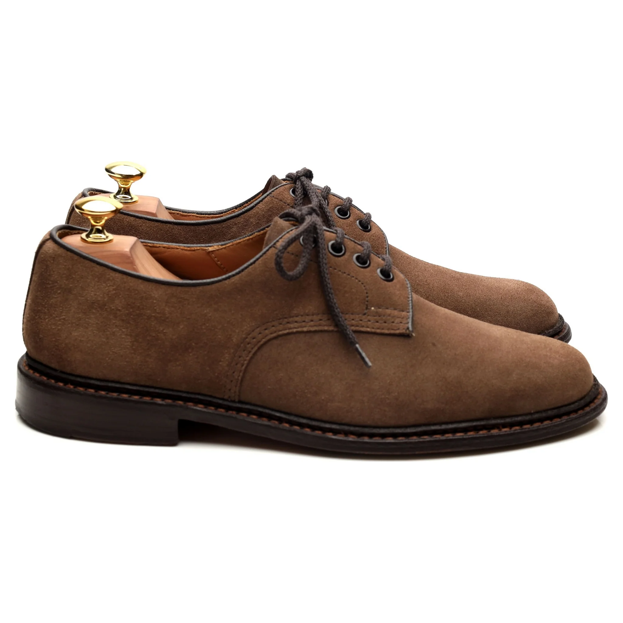 'Daniel' Light Brown Suede Derby UK 8 - Image 6