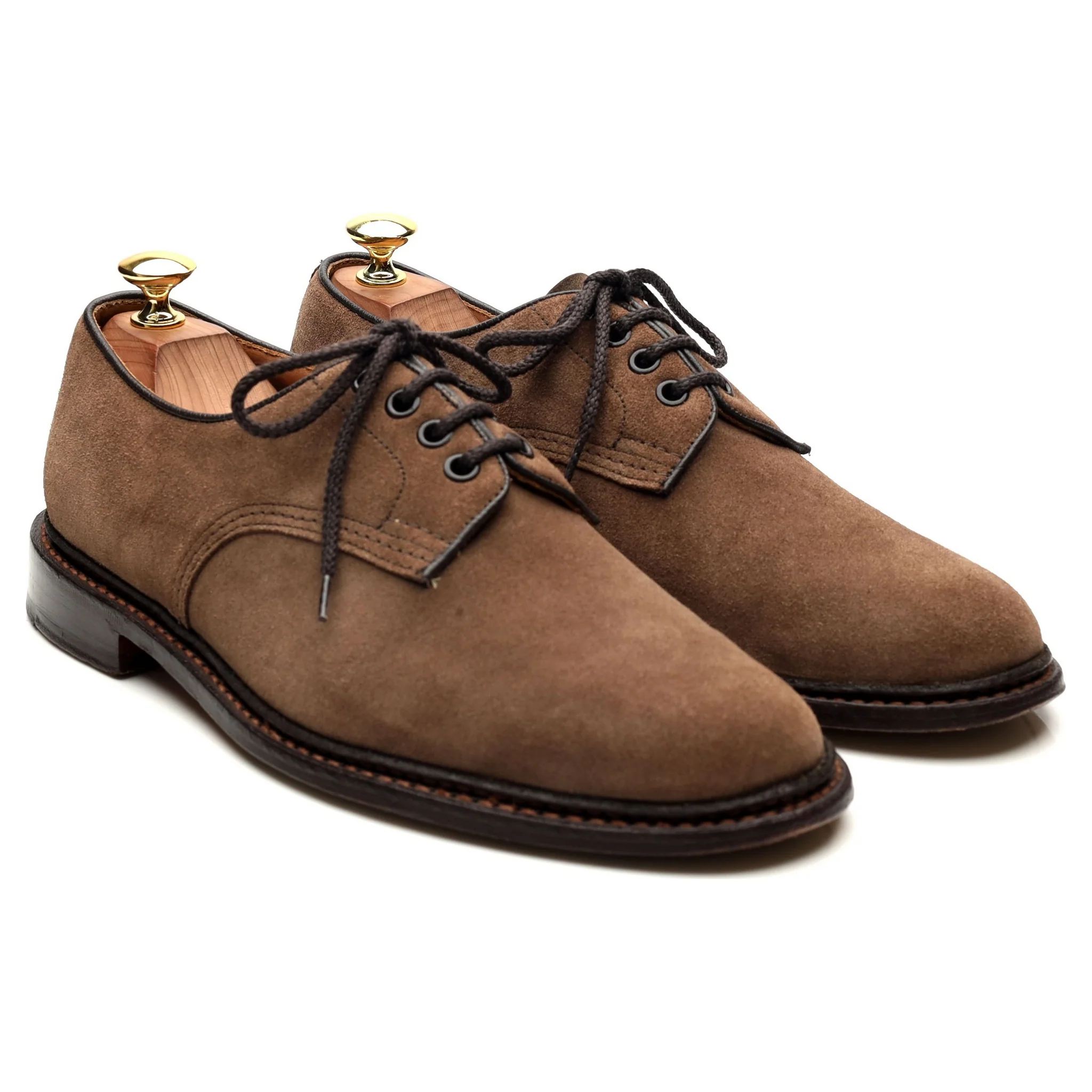 'Daniel' Light Brown Suede Derby UK 8 - Image 7