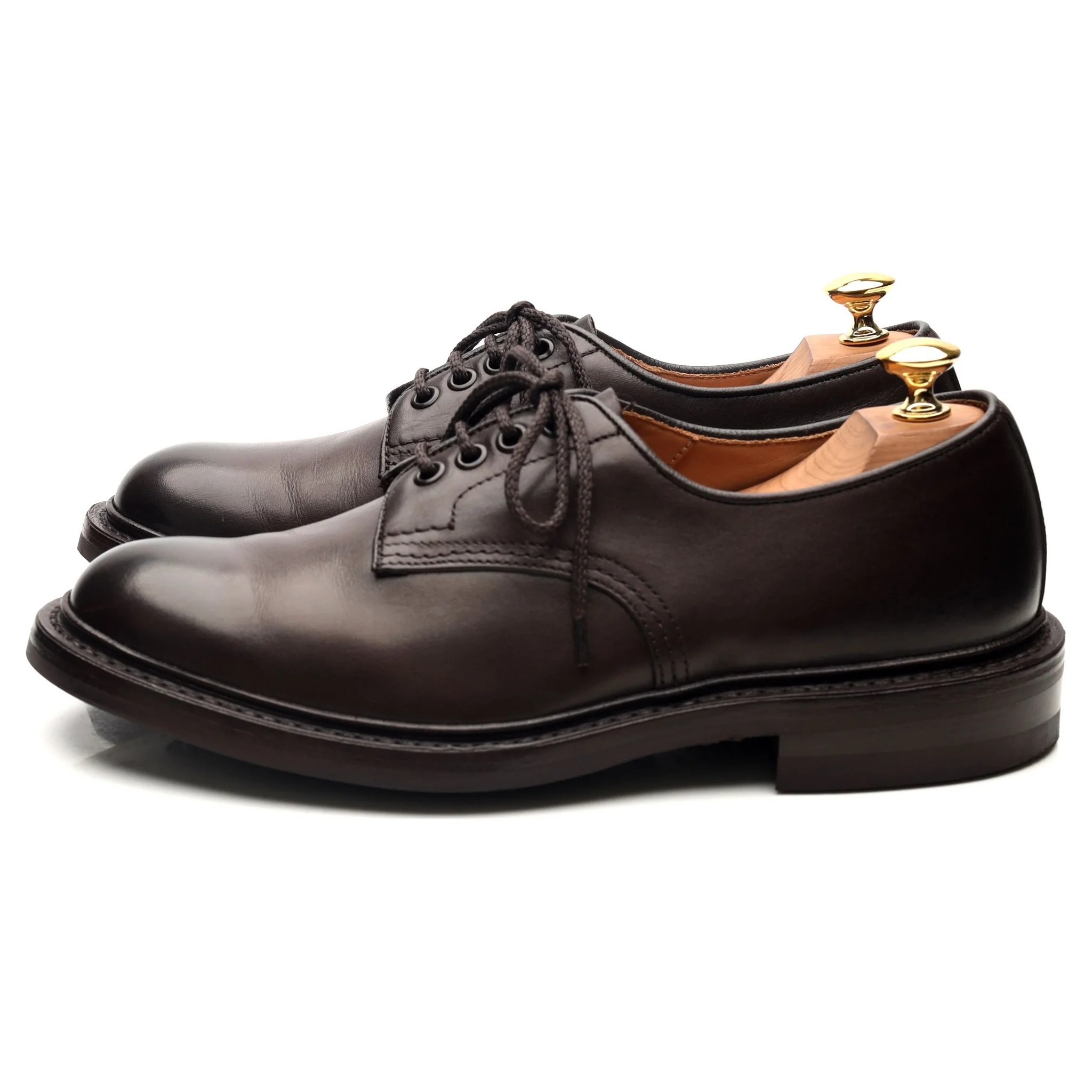 'Daniel' Dark Brown Leather Derby UK 7 - Image 2