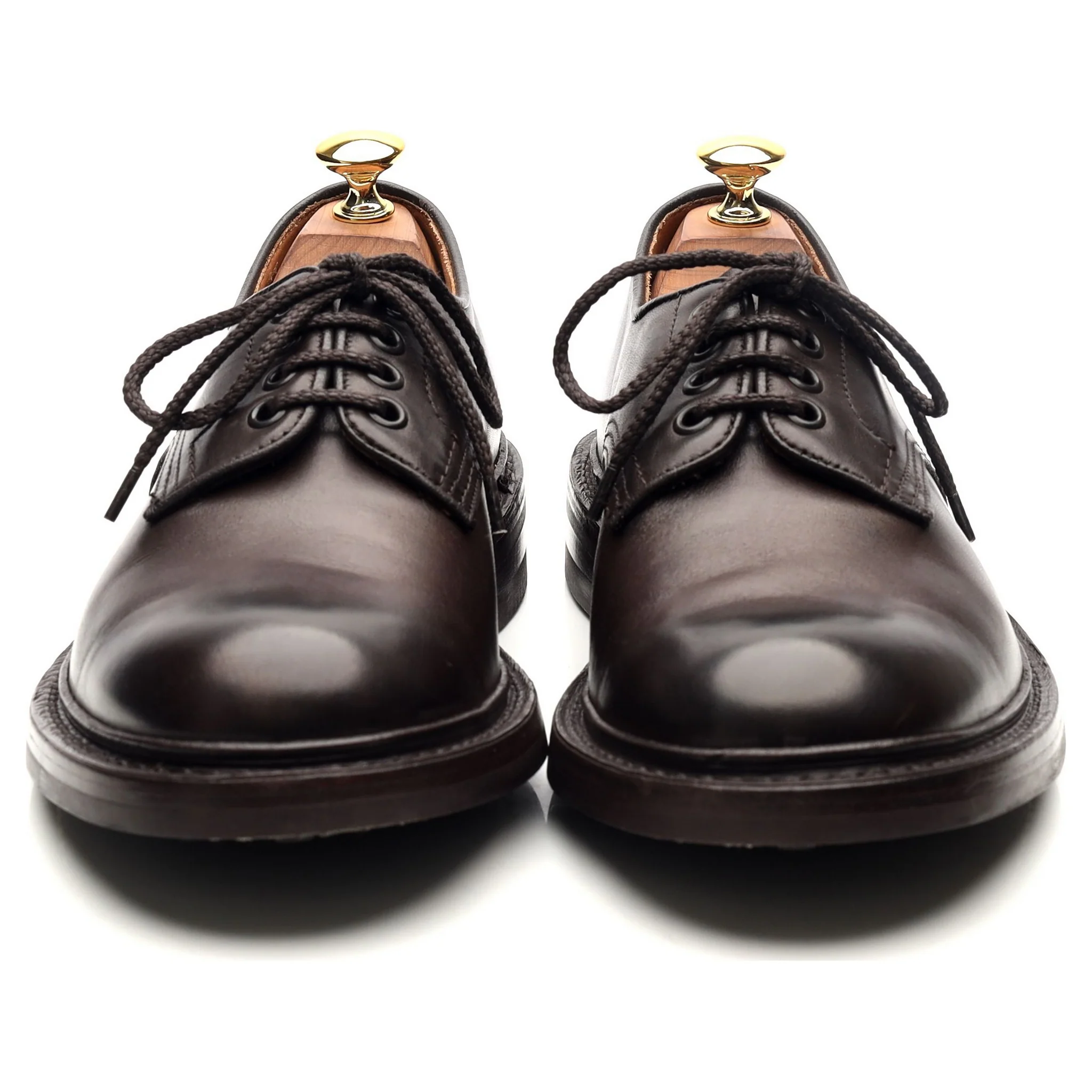 'Daniel' Dark Brown Leather Derby UK 7 - Image 8
