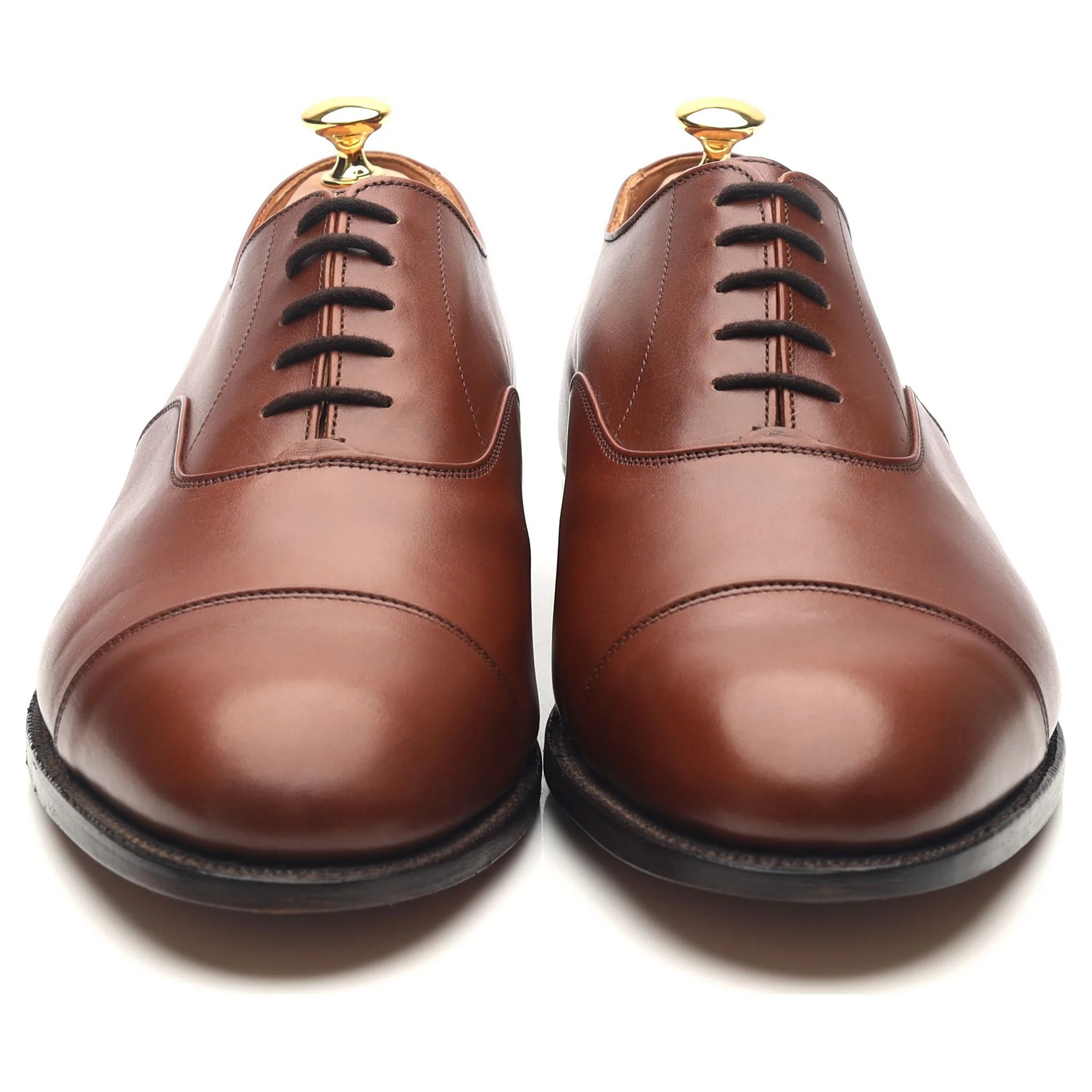 'Henley' Tan Brown Leather Oxford UK 11.5 - Image 8