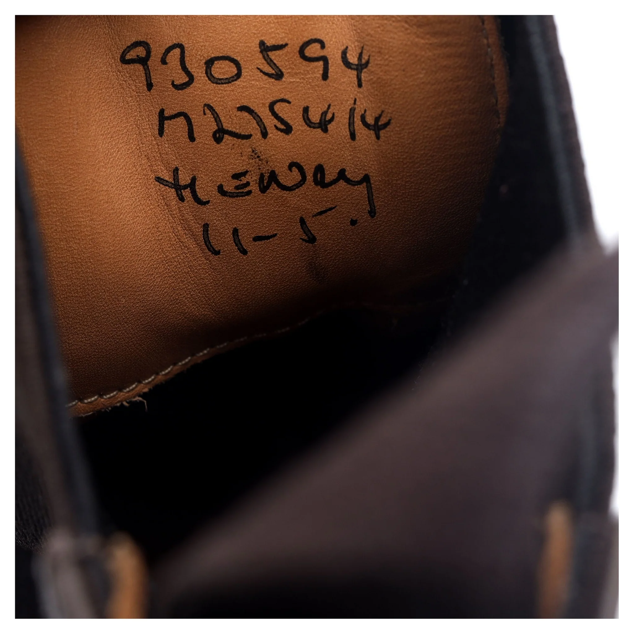 'Henry' Dark Brown Leather Dealer Boots UK 11 - Image 13