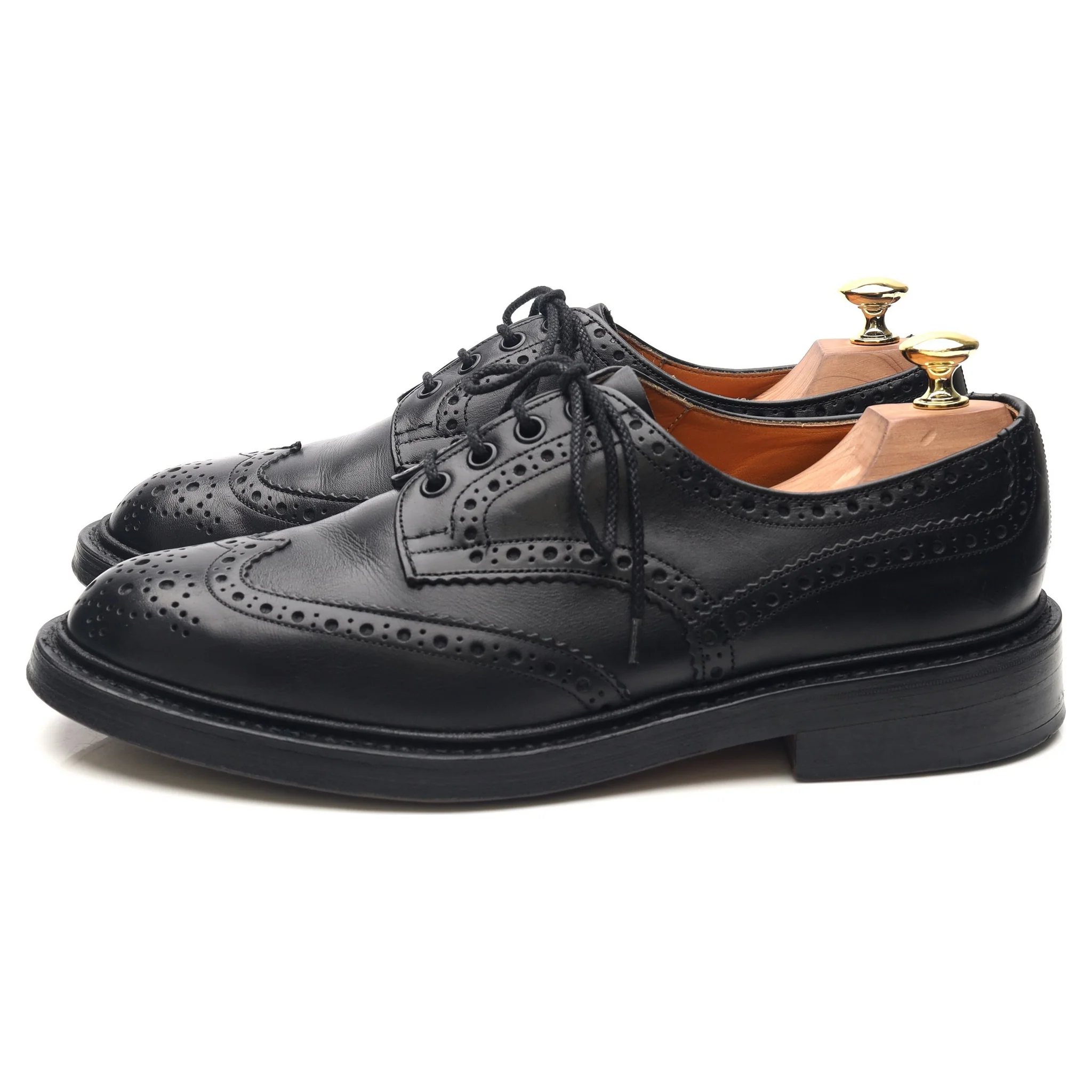 'Keswick' Black Leather Country Derby Brogues UK 8.5 - Image 2