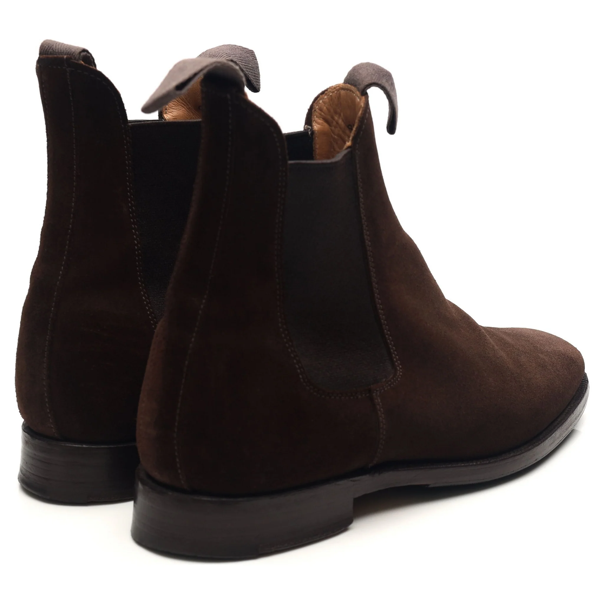 'Lambourn' Dark Brown Suede Chelsea Boots UK 6 - Image 5