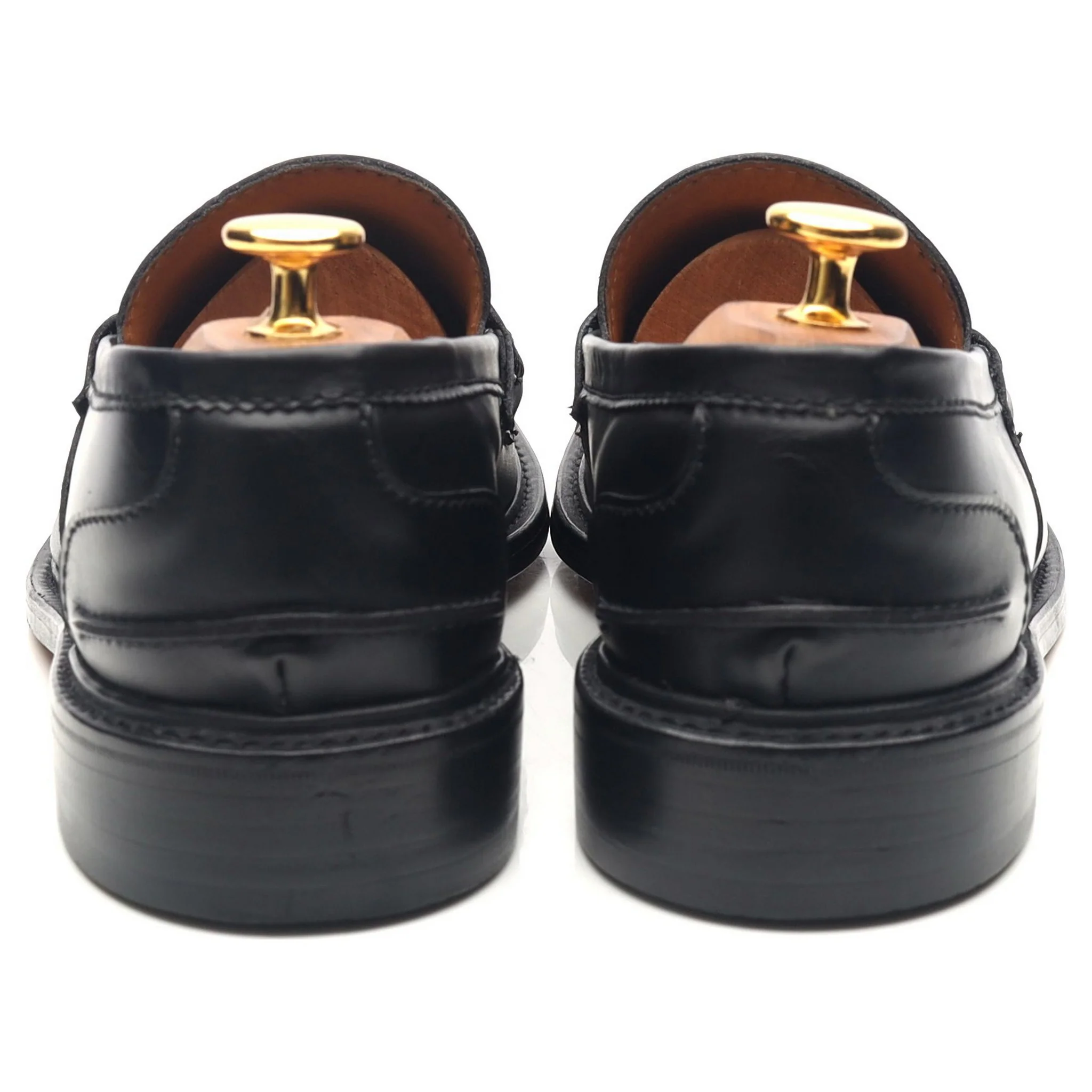 Women's 'Lweva' Black Leather Loafers UK 5.5 - Image 4
