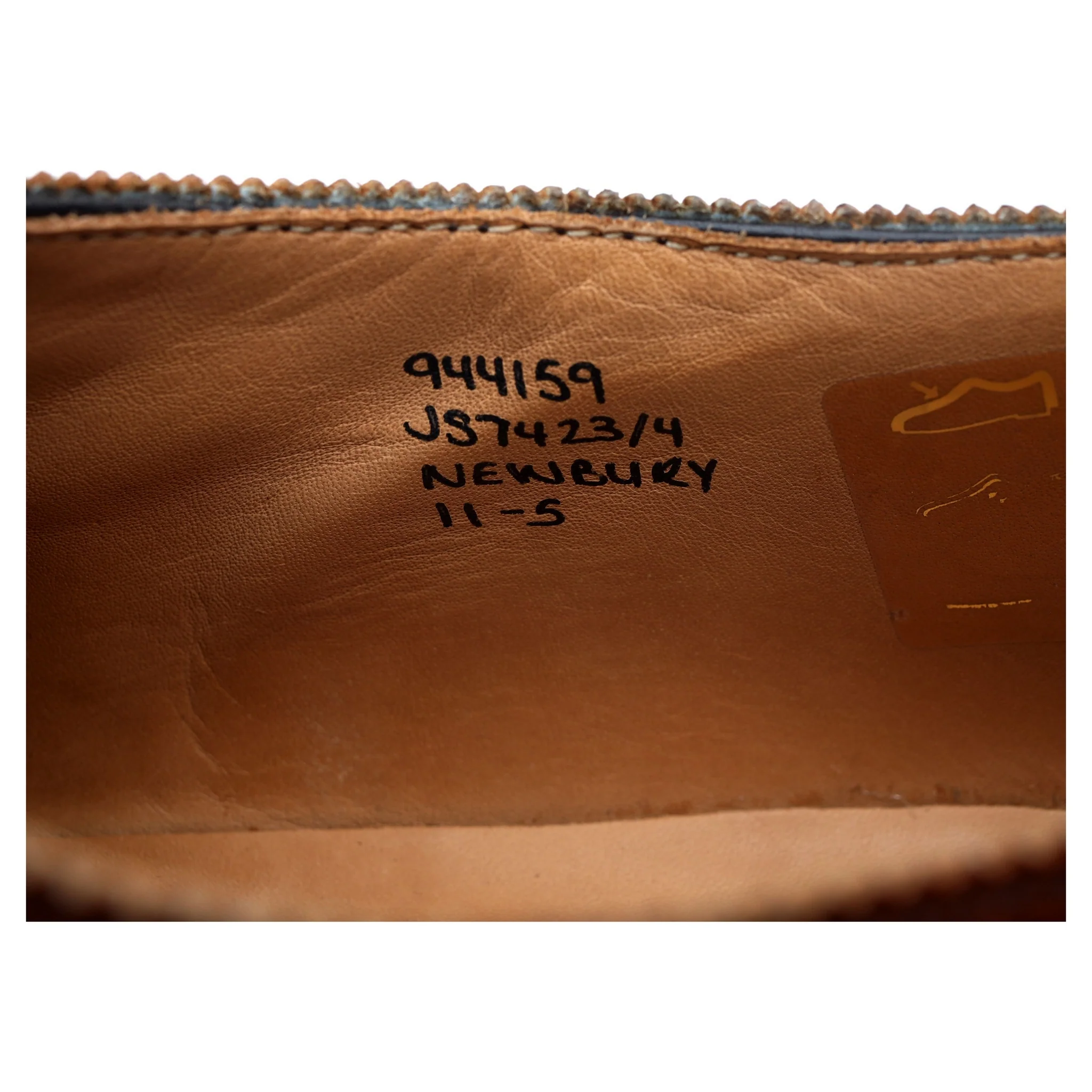'Newbury' Tan Brown Leather Derby Brogues UK 11 - Image 13