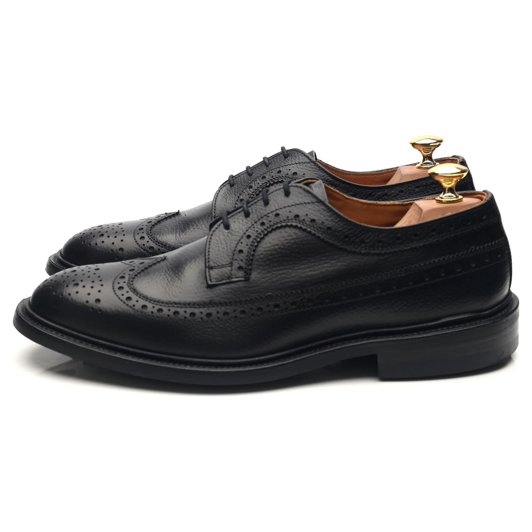 'Richard' Black Leather Country Derby Brogues UK 8.5 - Image 2