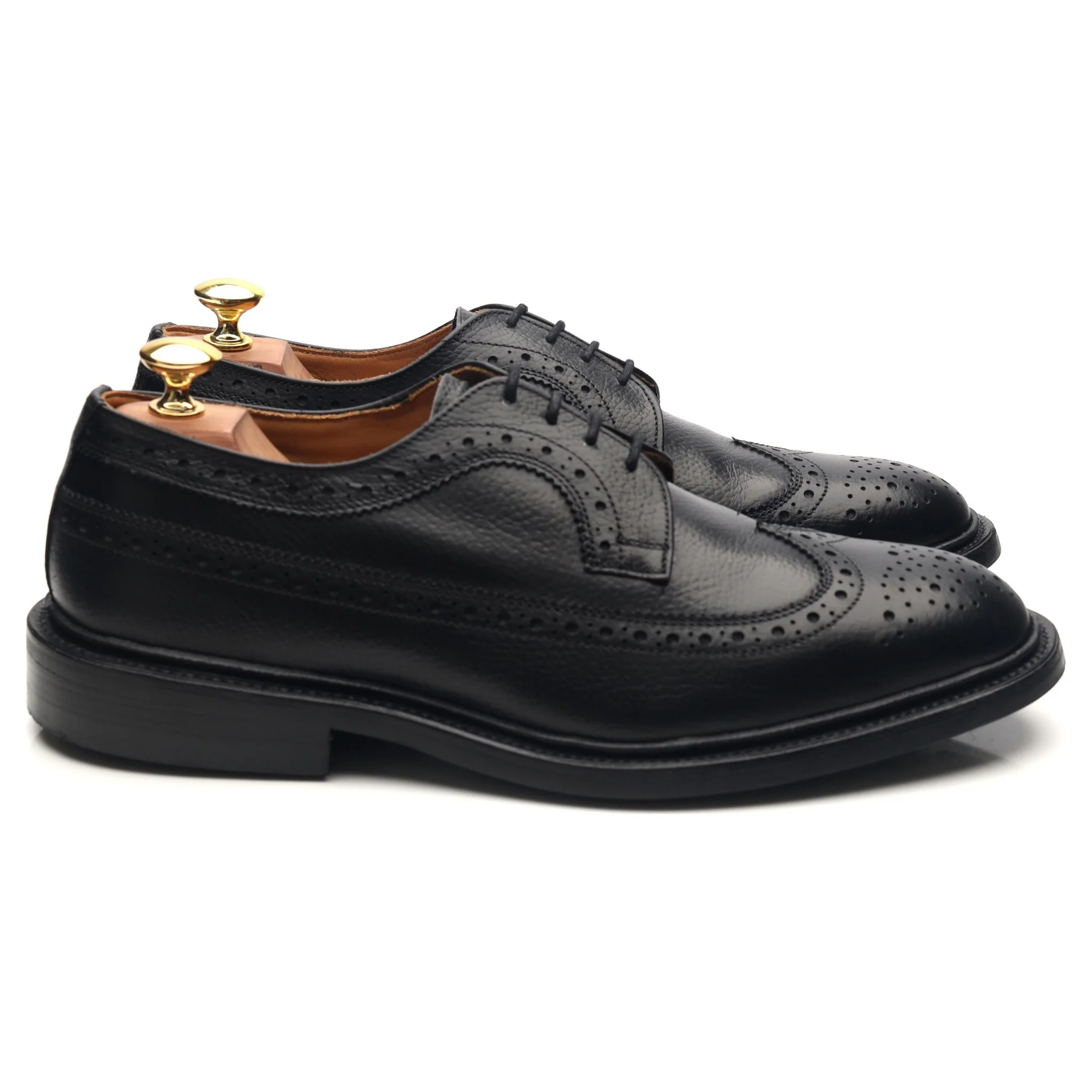 'Richard' Black Leather Country Derby Brogues UK 8.5 - Image 6