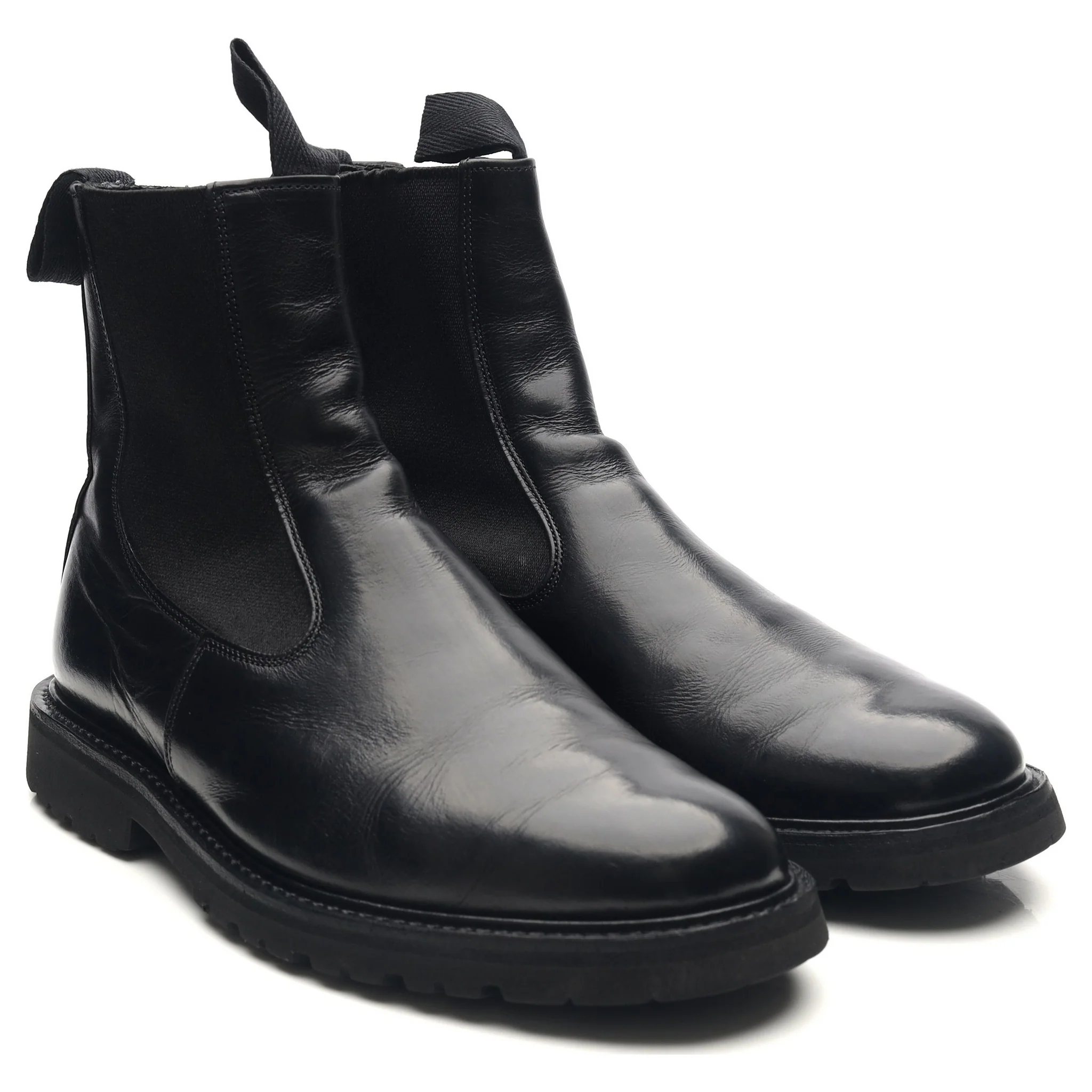 'Stephen' Black Leather Chelsea Boots UK 8 - Image 7