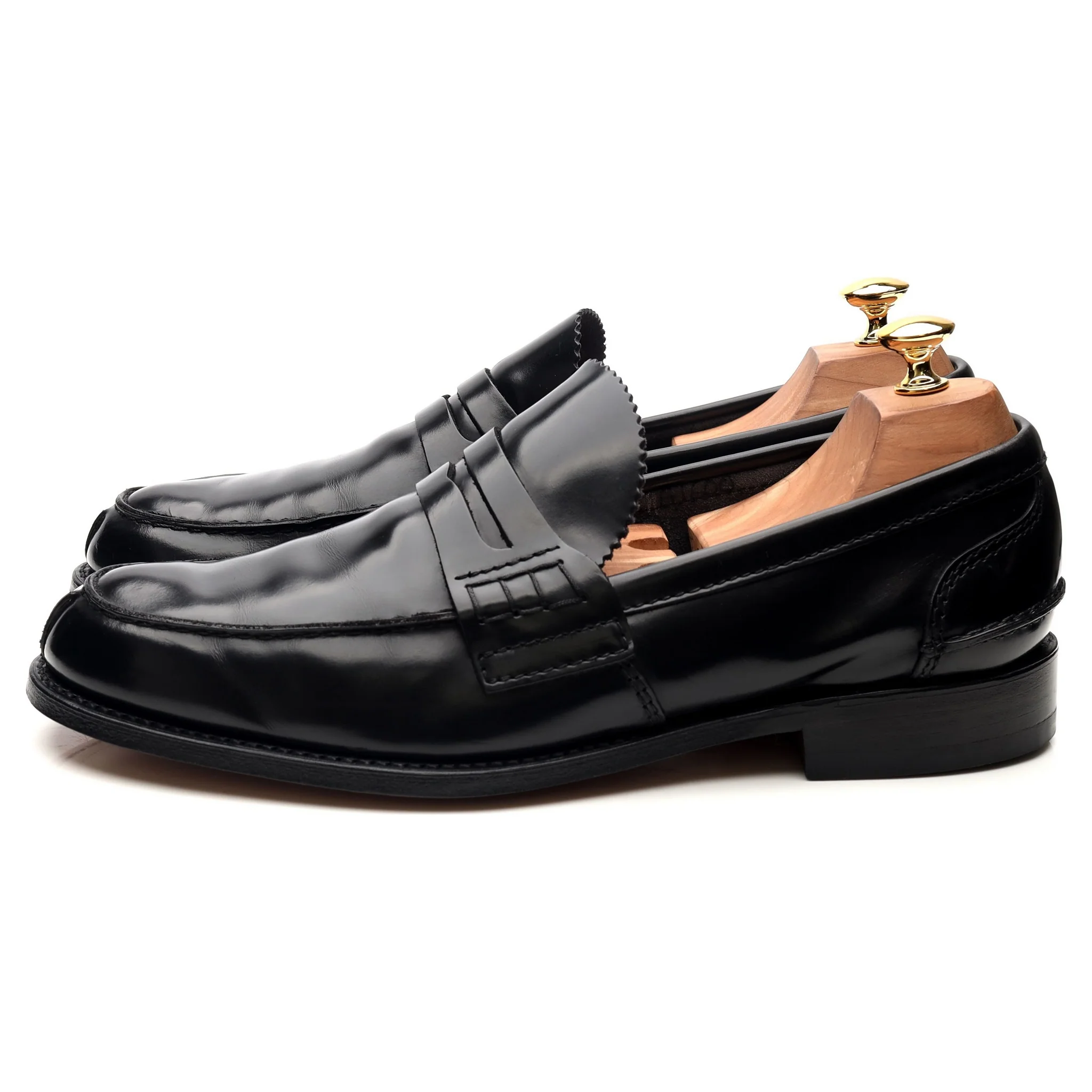 'Tunbridge' Black Leather Loafers UK 10.5 G - Image 2