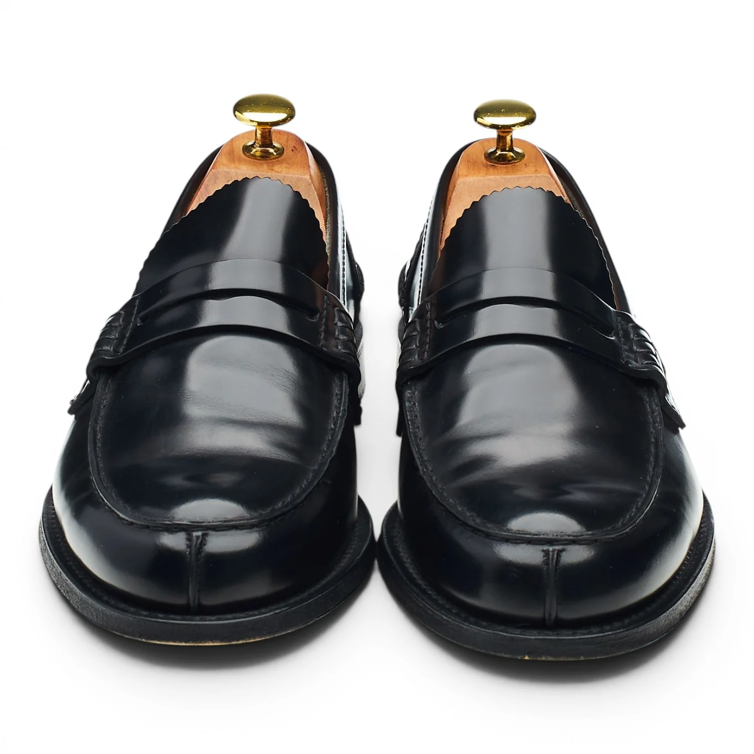 'Tunbridge' Black Leather Loafers UK 8.5 G - Image 2