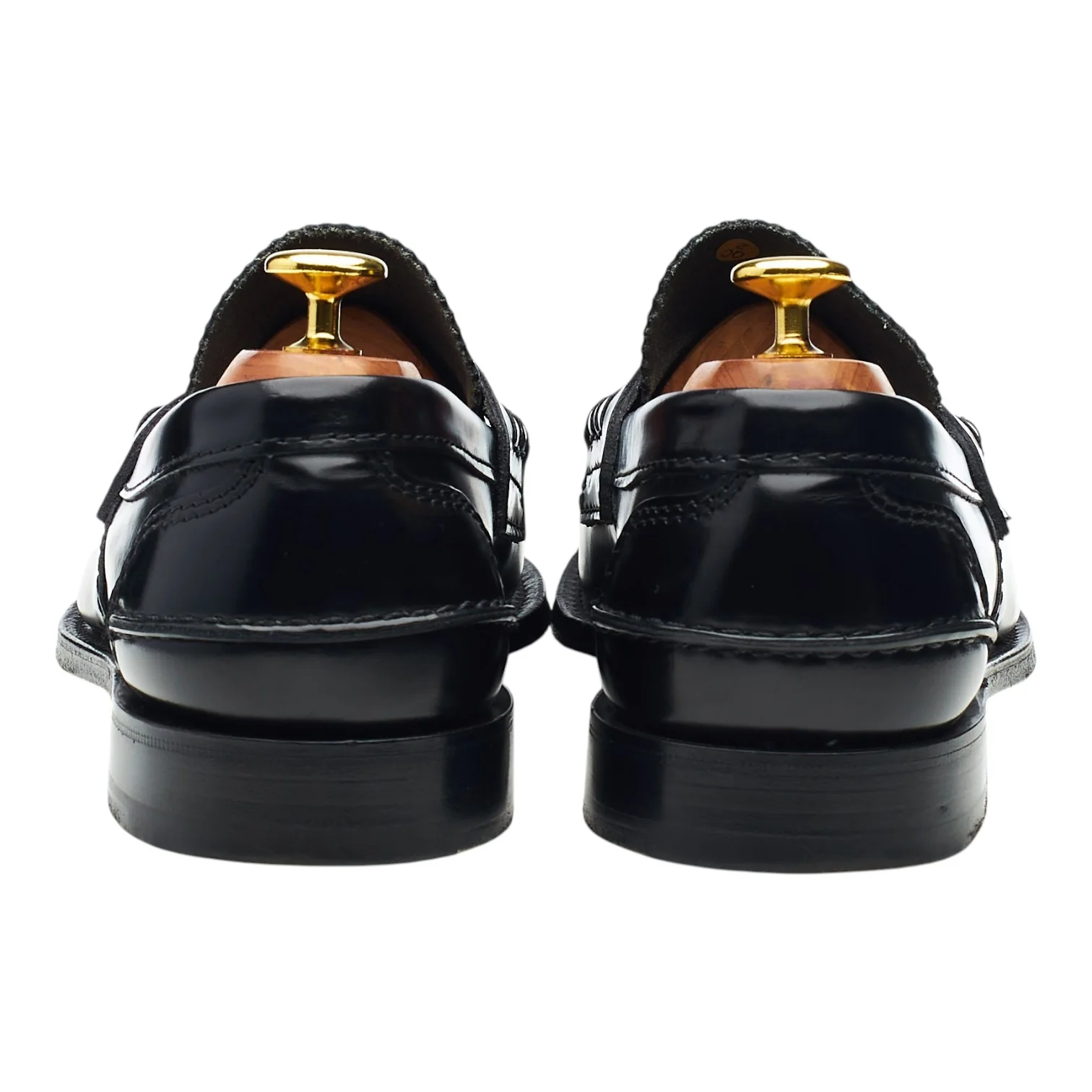 'Tunbridge' Black Leather Loafers UK 8.5 G - Image 4