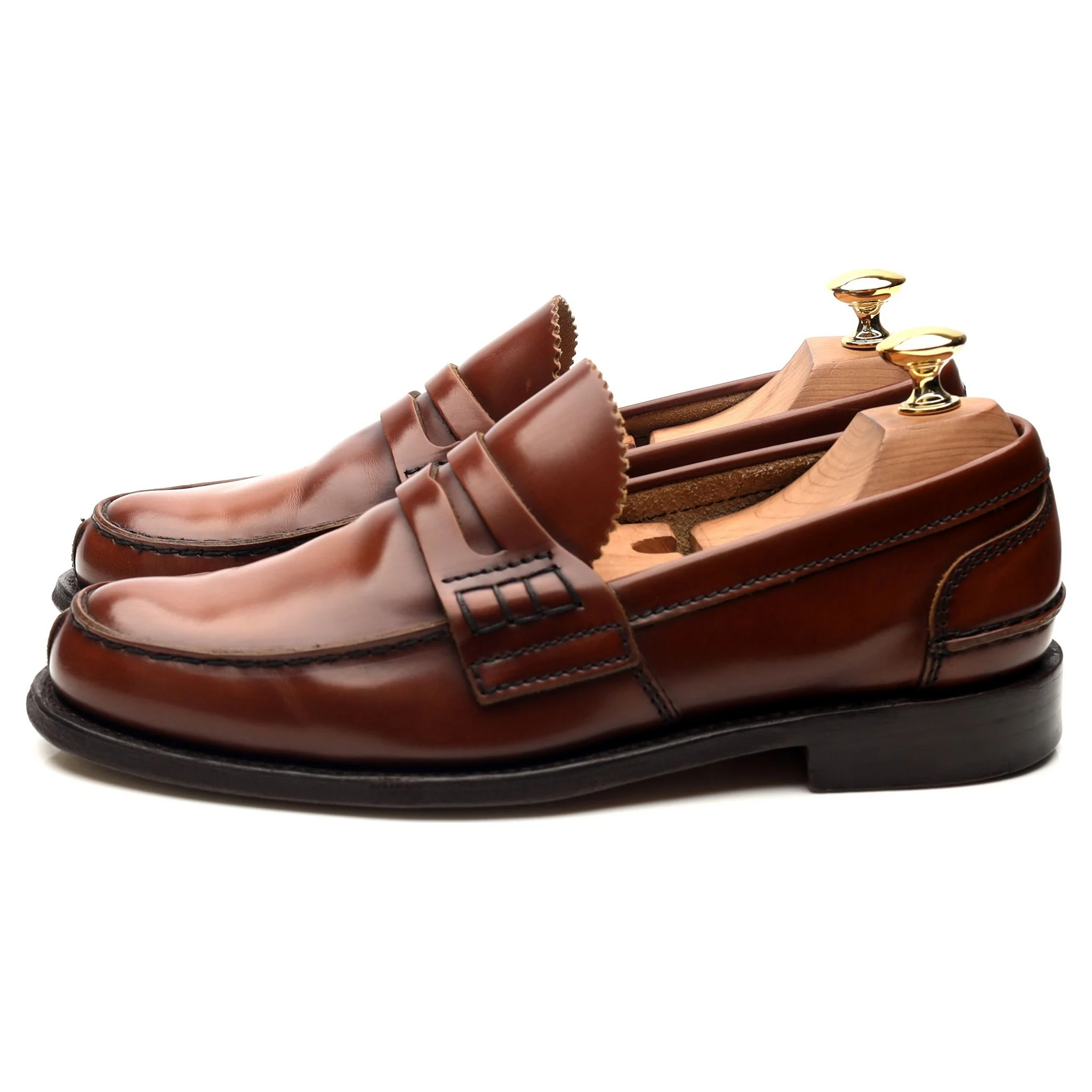 'Tunbridge' Brown Leather Loafers UK 6 G - Image 2