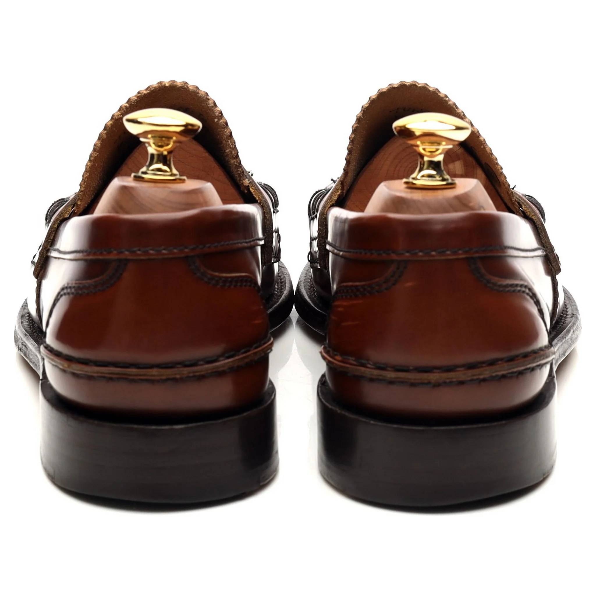 'Tunbridge' Brown Leather Loafers UK 6 G - Image 4