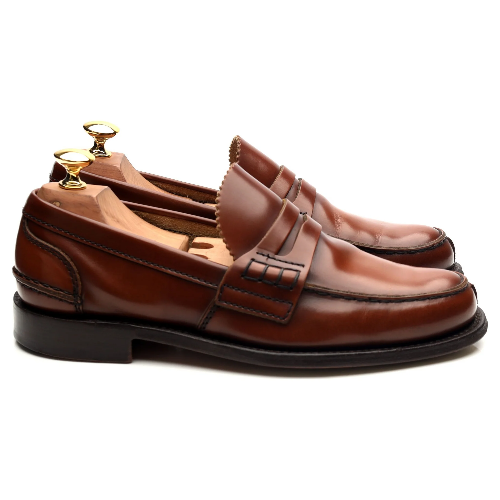 'Tunbridge' Brown Leather Loafers UK 6 G - Image 6