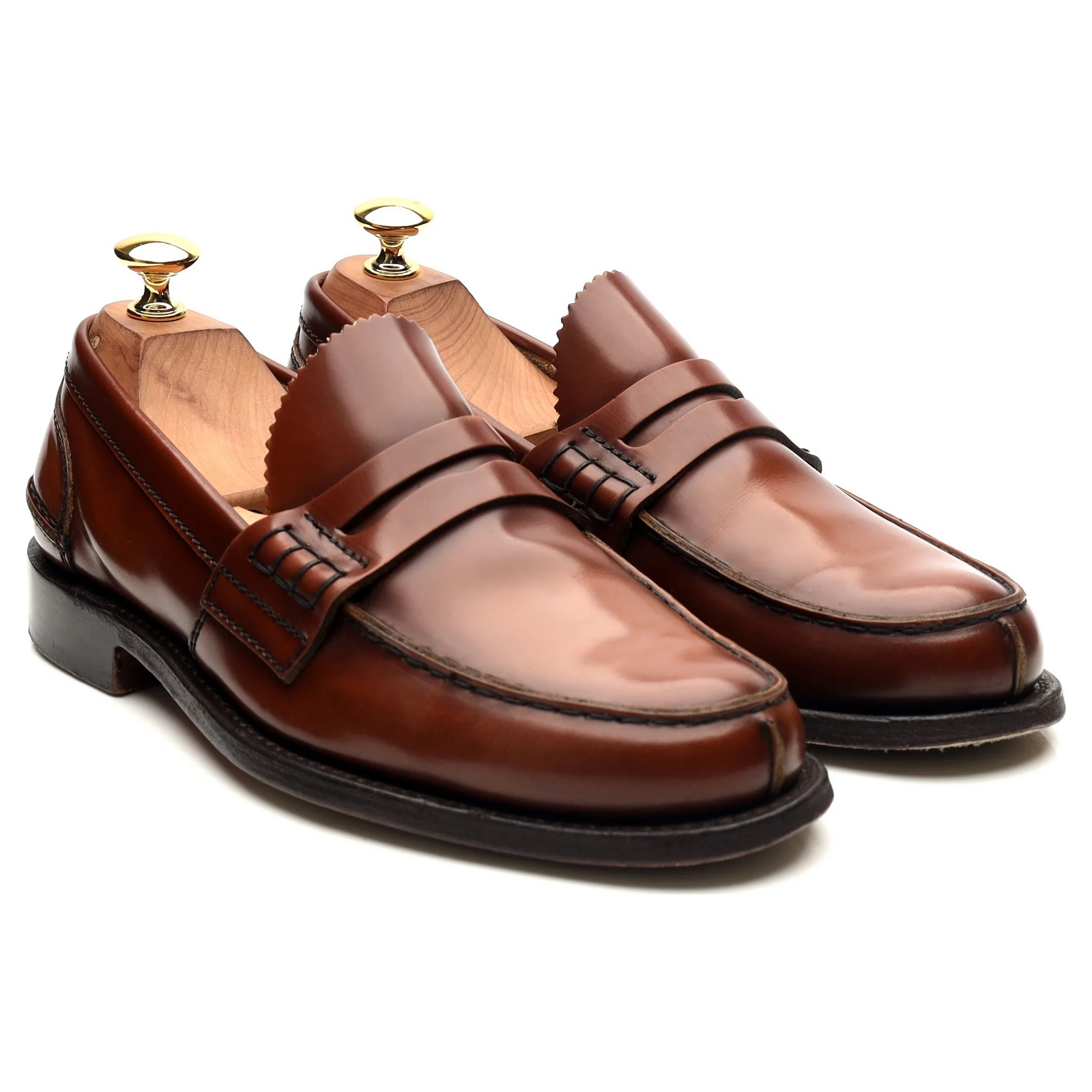 'Tunbridge' Brown Leather Loafers UK 6 G - Image 7