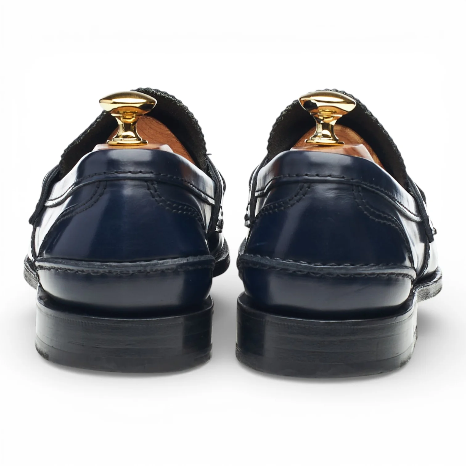'Tunbridge' Navy Blue Leather Loafers UK 7 F - Image 4