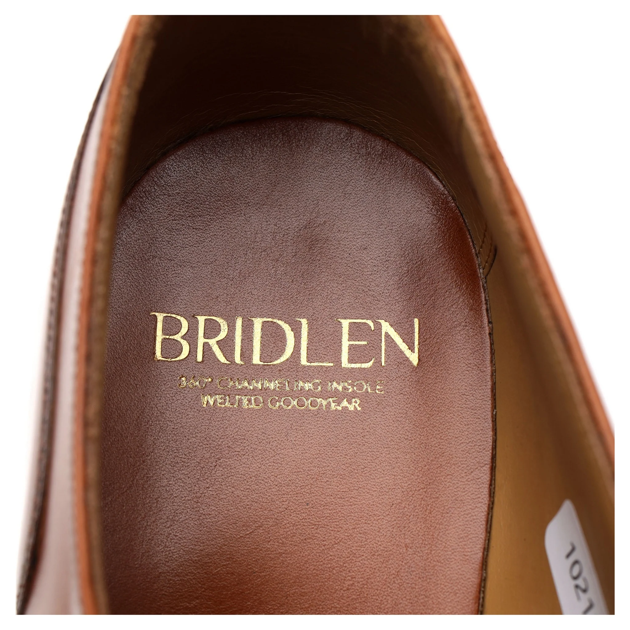 'U-Tip' Tan Brown Leather Split Toe Derby UK 11.5 - Image 6