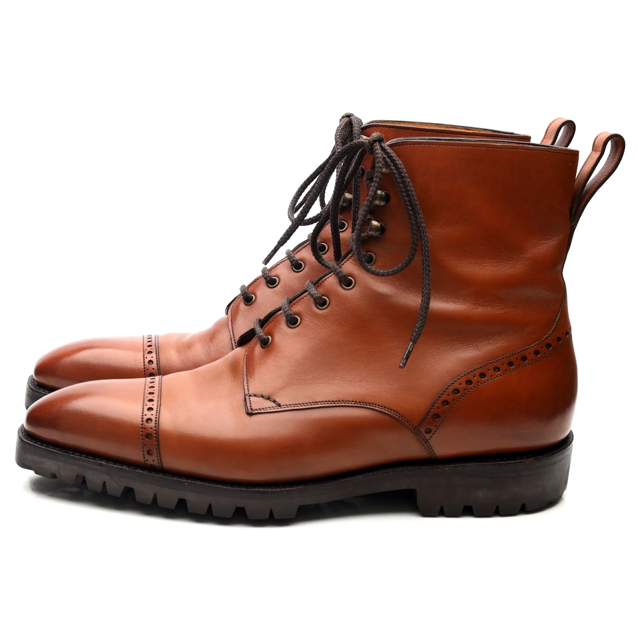 'Urban Commando' Tan Brown Leather Boots UK 6 F - Image 2