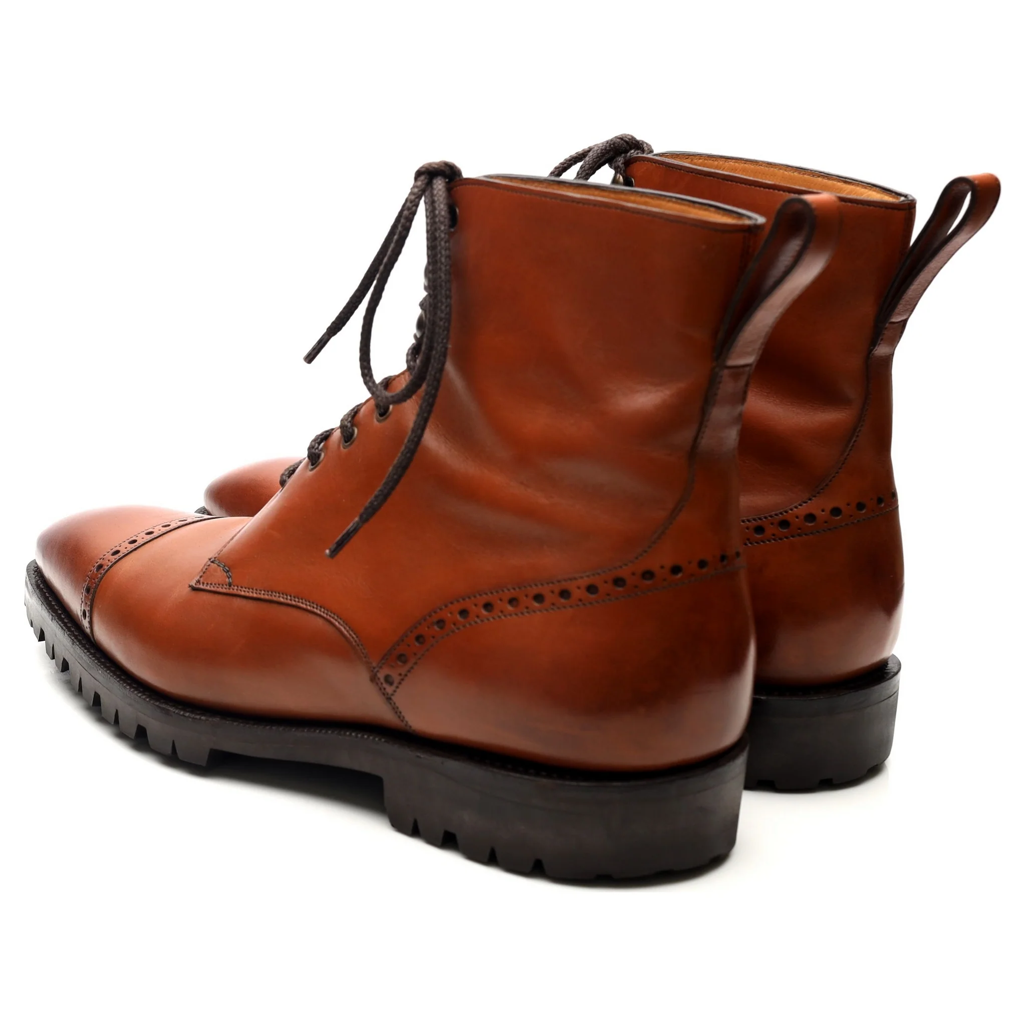 'Urban Commando' Tan Brown Leather Boots UK 6 F - Image 3