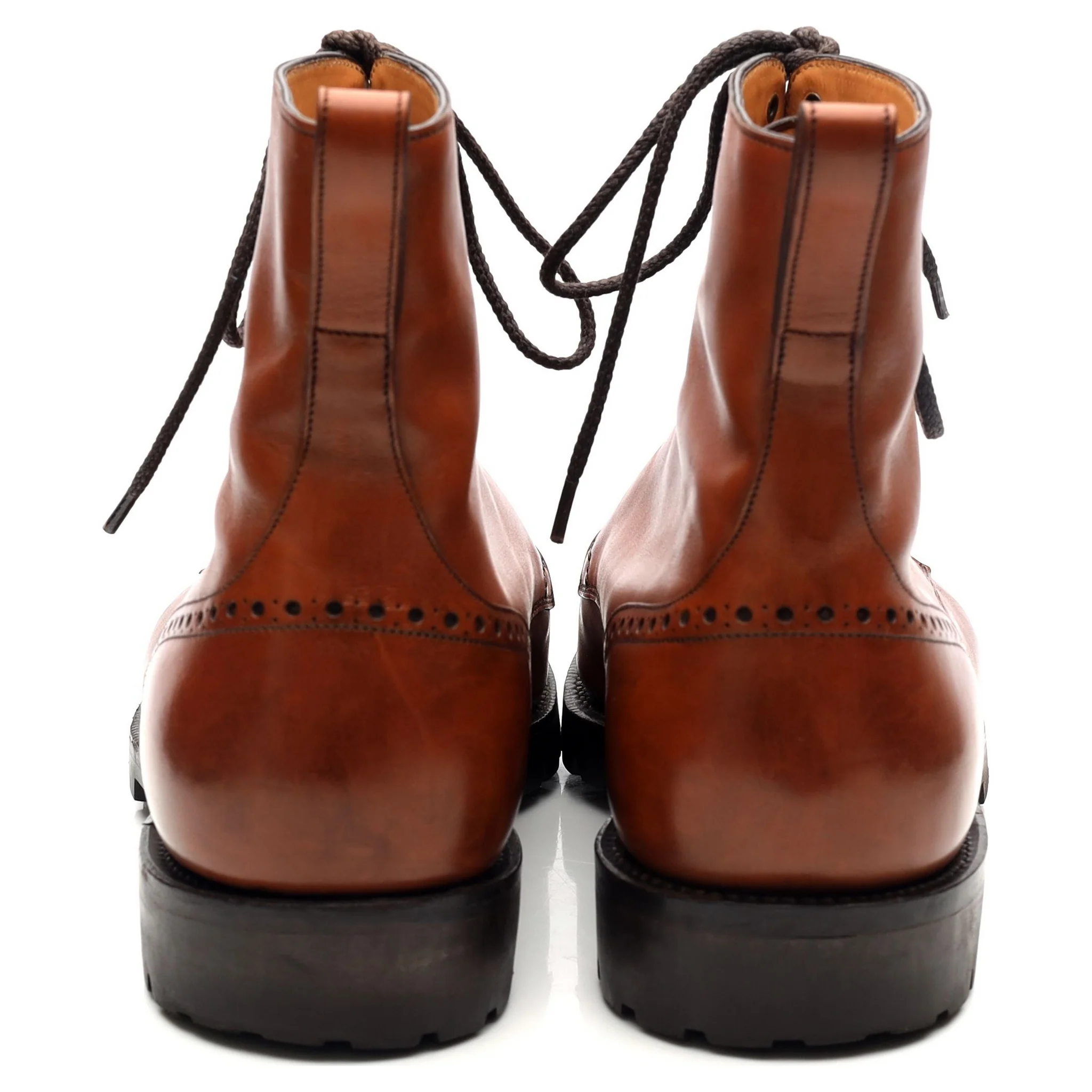 'Urban Commando' Tan Brown Leather Boots UK 6 F - Image 4