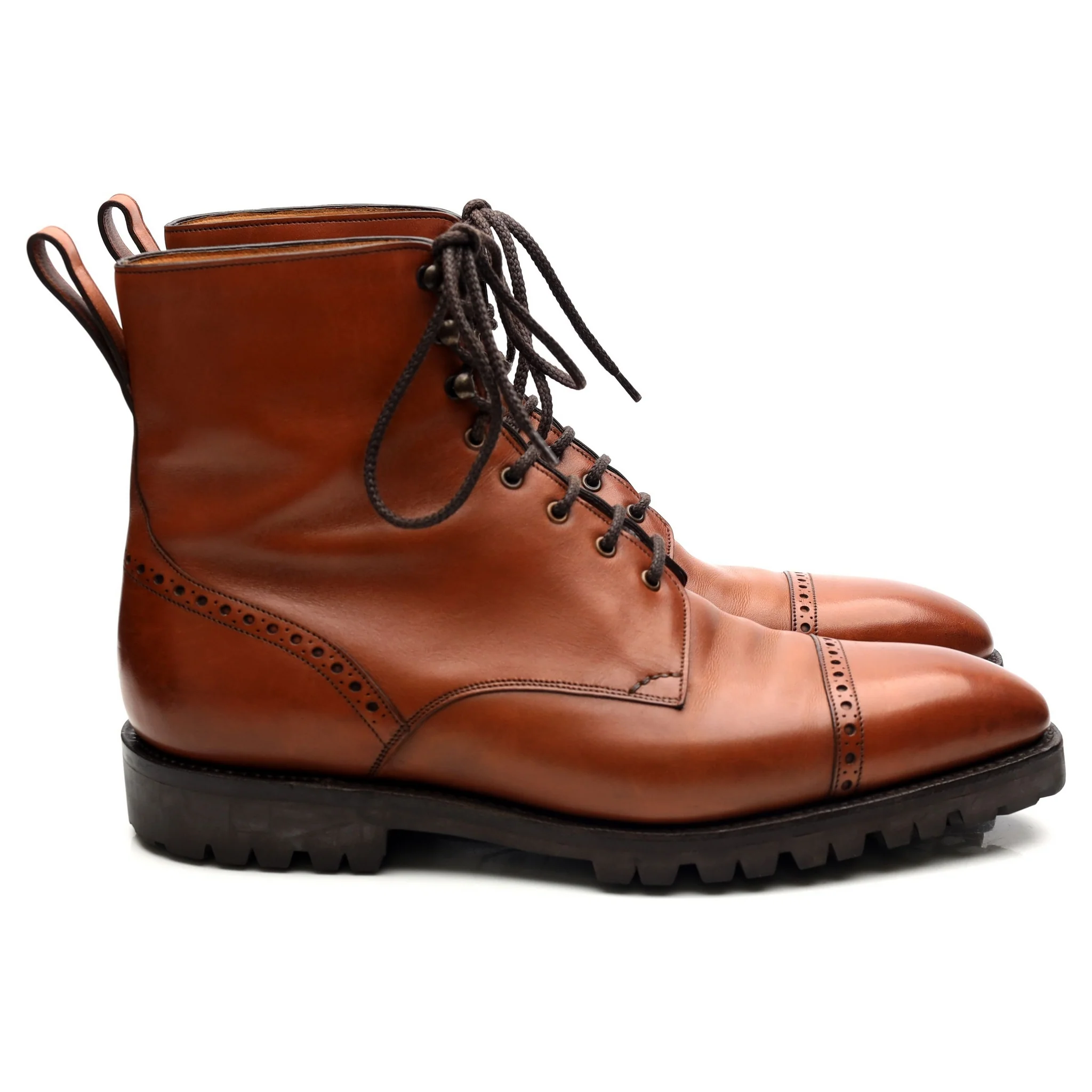 'Urban Commando' Tan Brown Leather Boots UK 6 F - Image 6