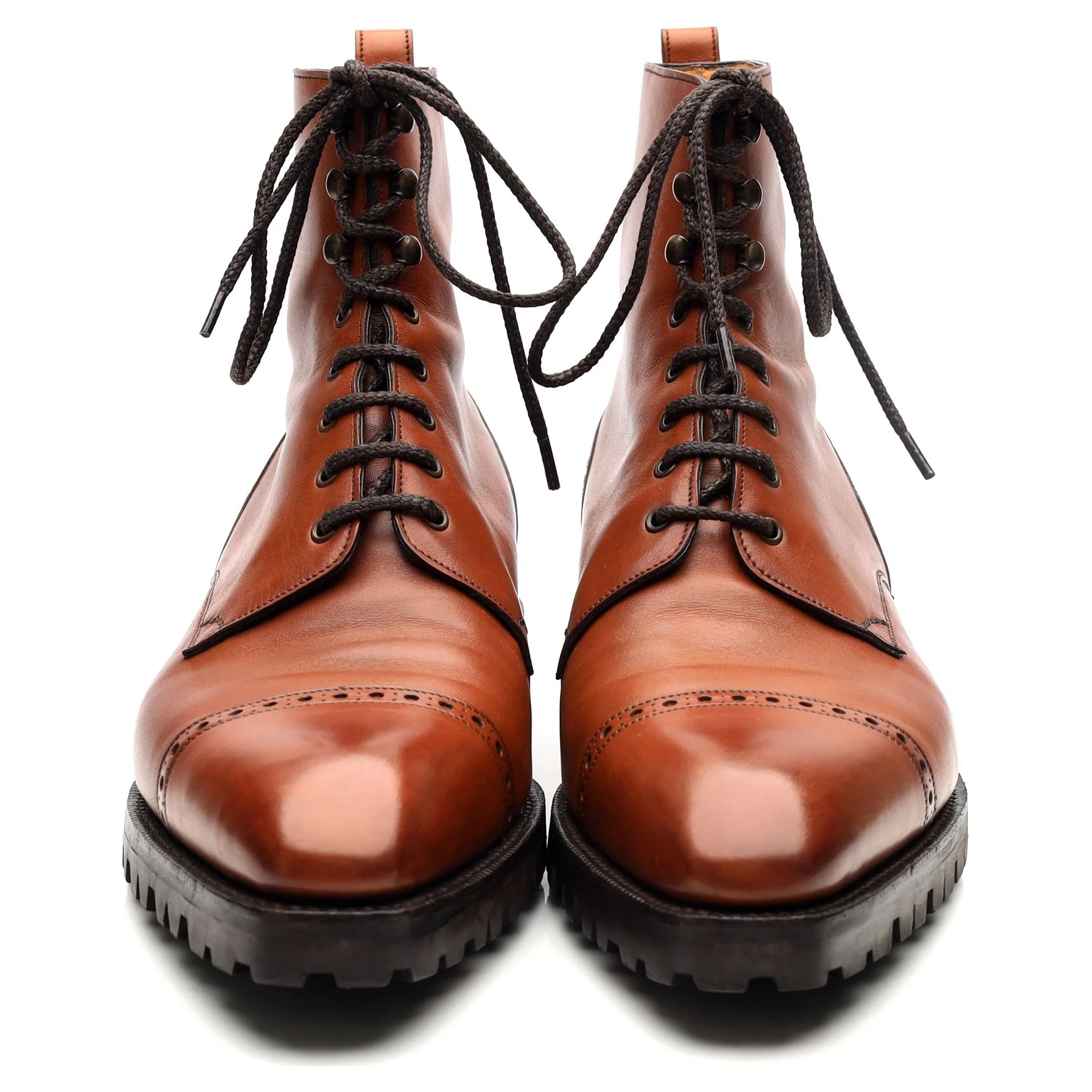 'Urban Commando' Tan Brown Leather Boots UK 6 F - Image 8