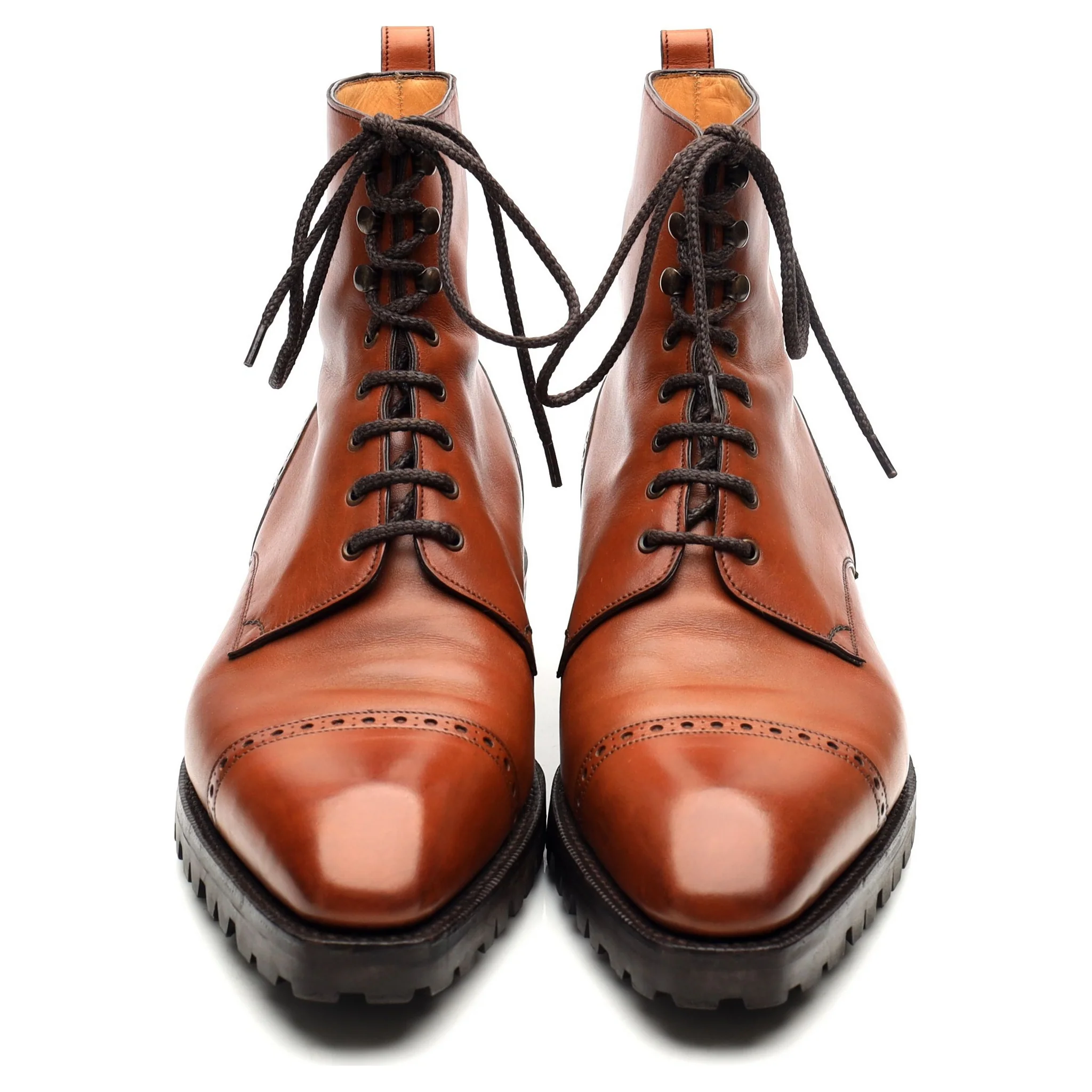 'Urban Commando' Tan Brown Leather Boots UK 6 F - Image 9