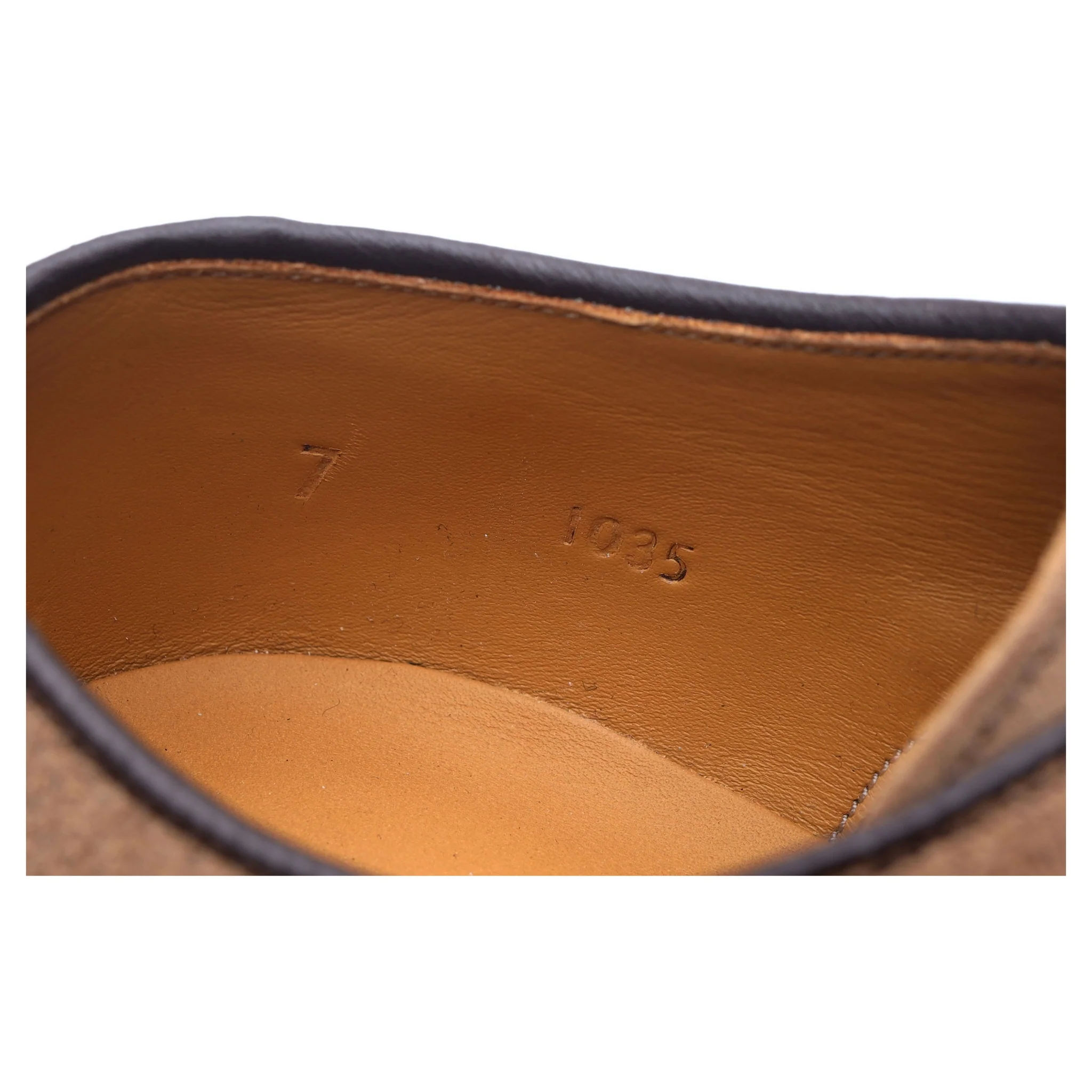 Beige Suede Derby Blucher UK 7 E - Image 13