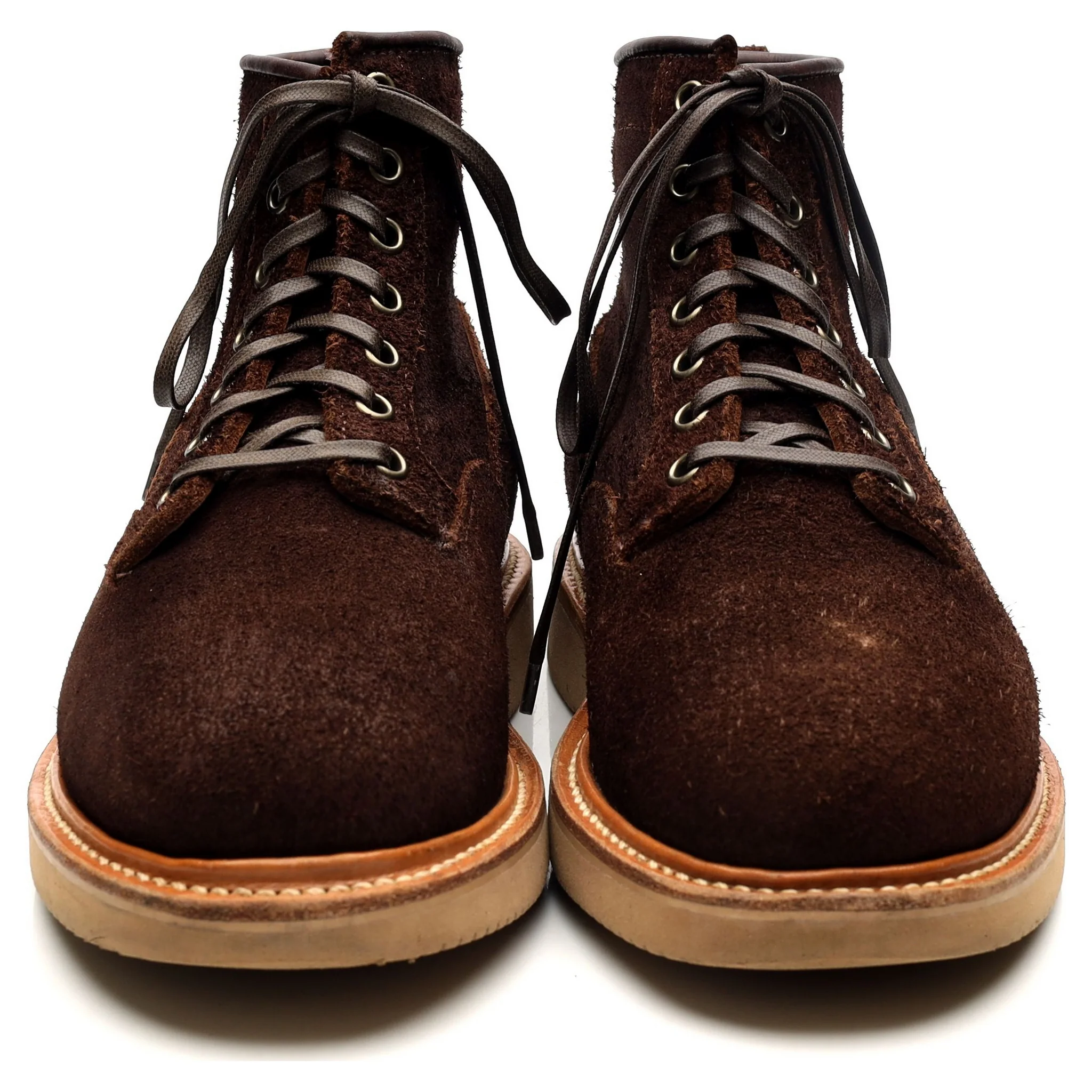Brown Suede Service Boots UK 7.5 E - Image 8